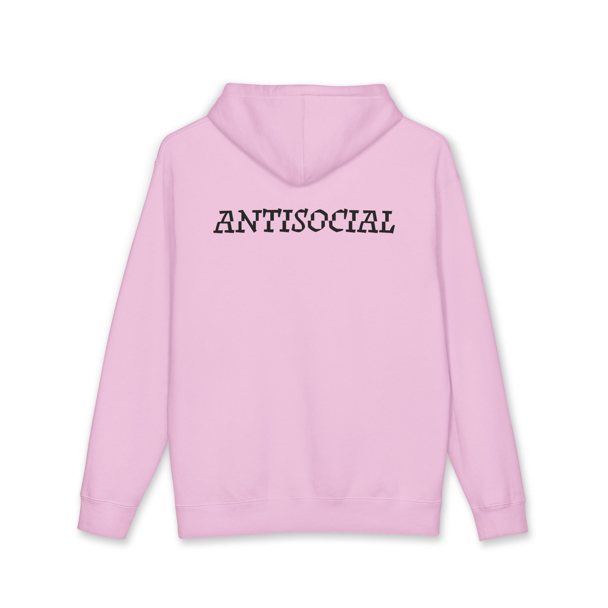 Antisocial Hoodie - Black lettering
