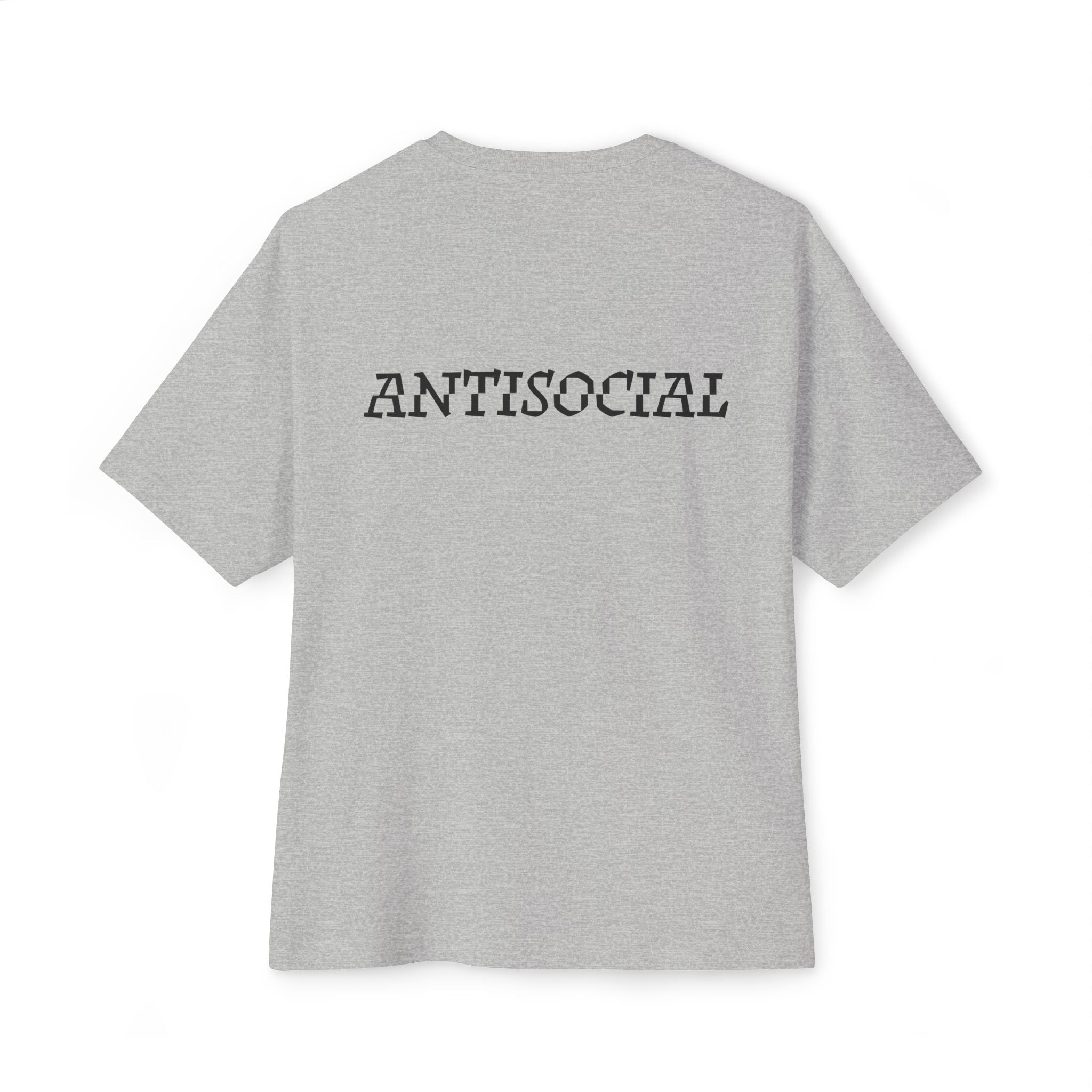 Antisocial Oversized Tee - Black lettering