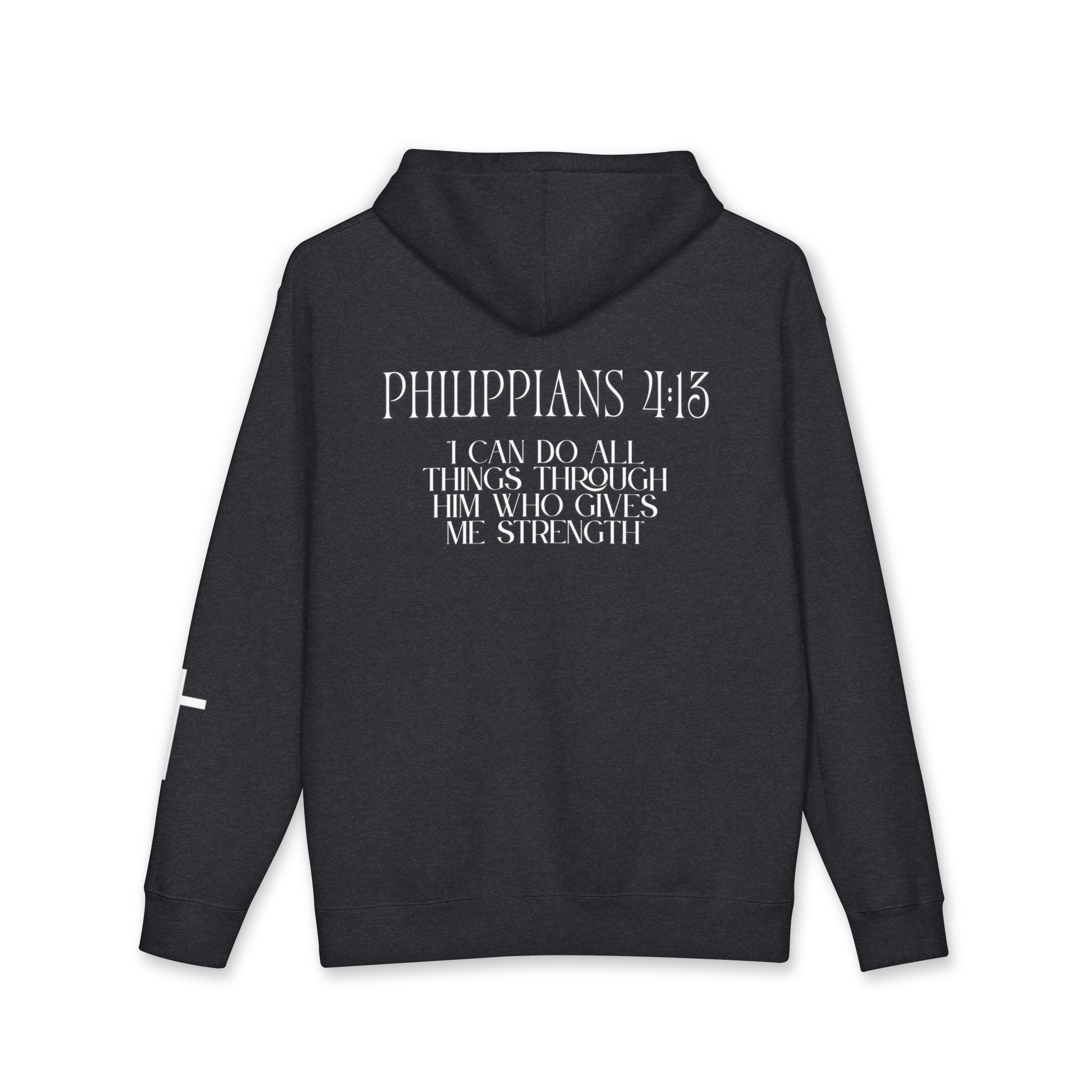 Philippians 4:13 Hoodie – White lettering