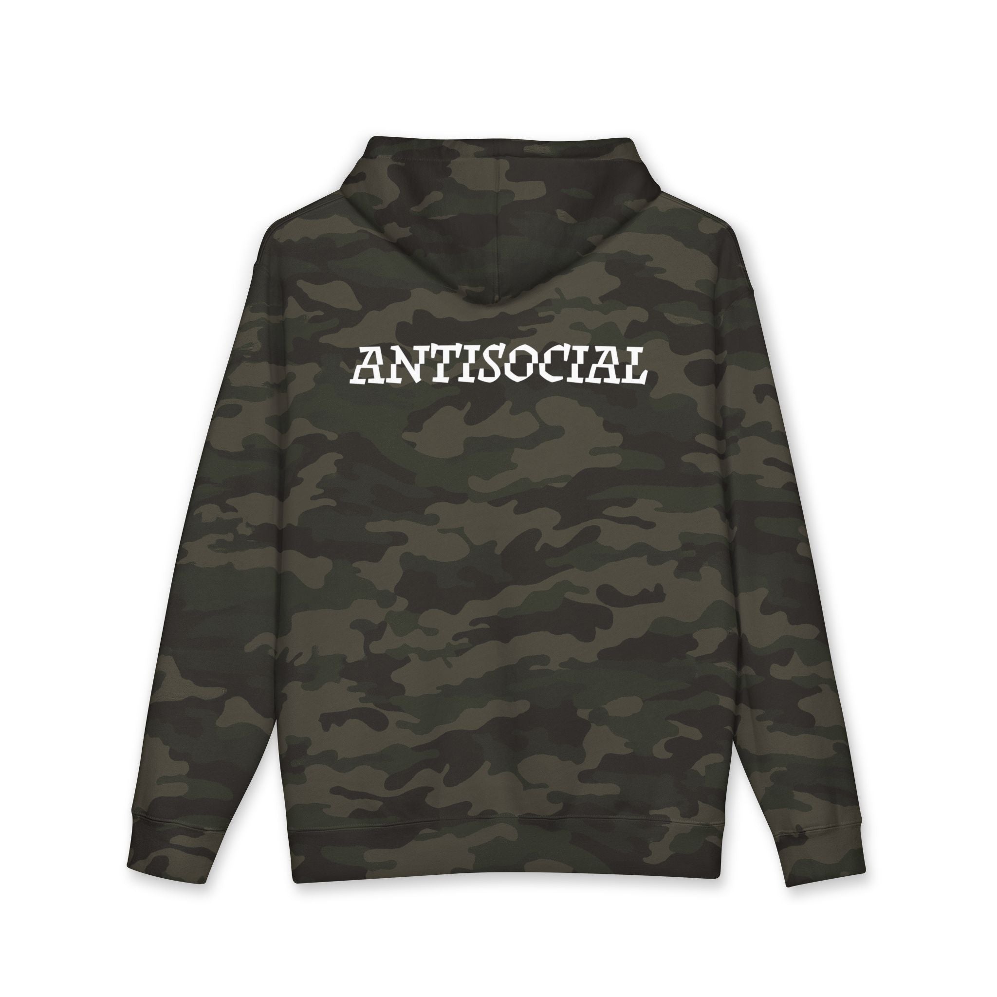 Antisocial Hoodie — White lettering