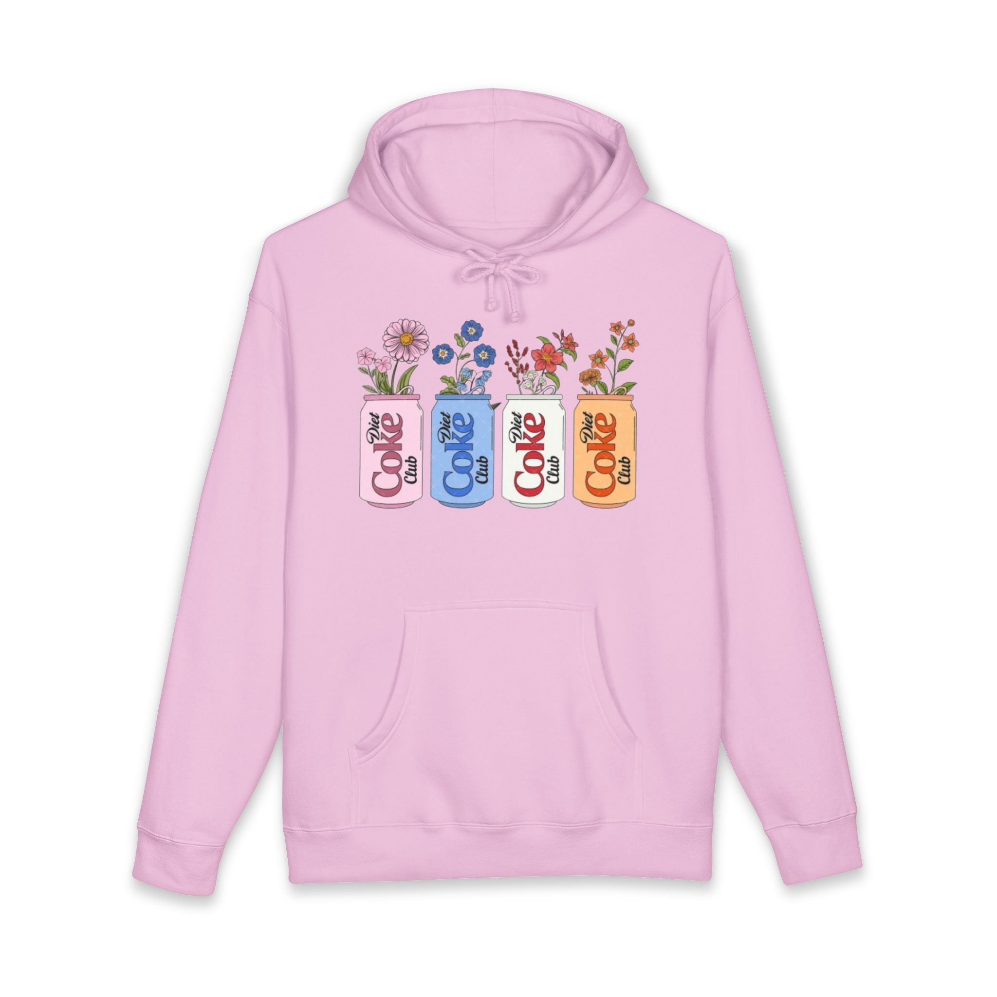 Vintage Coke Cans with Wildflowers Hoodie