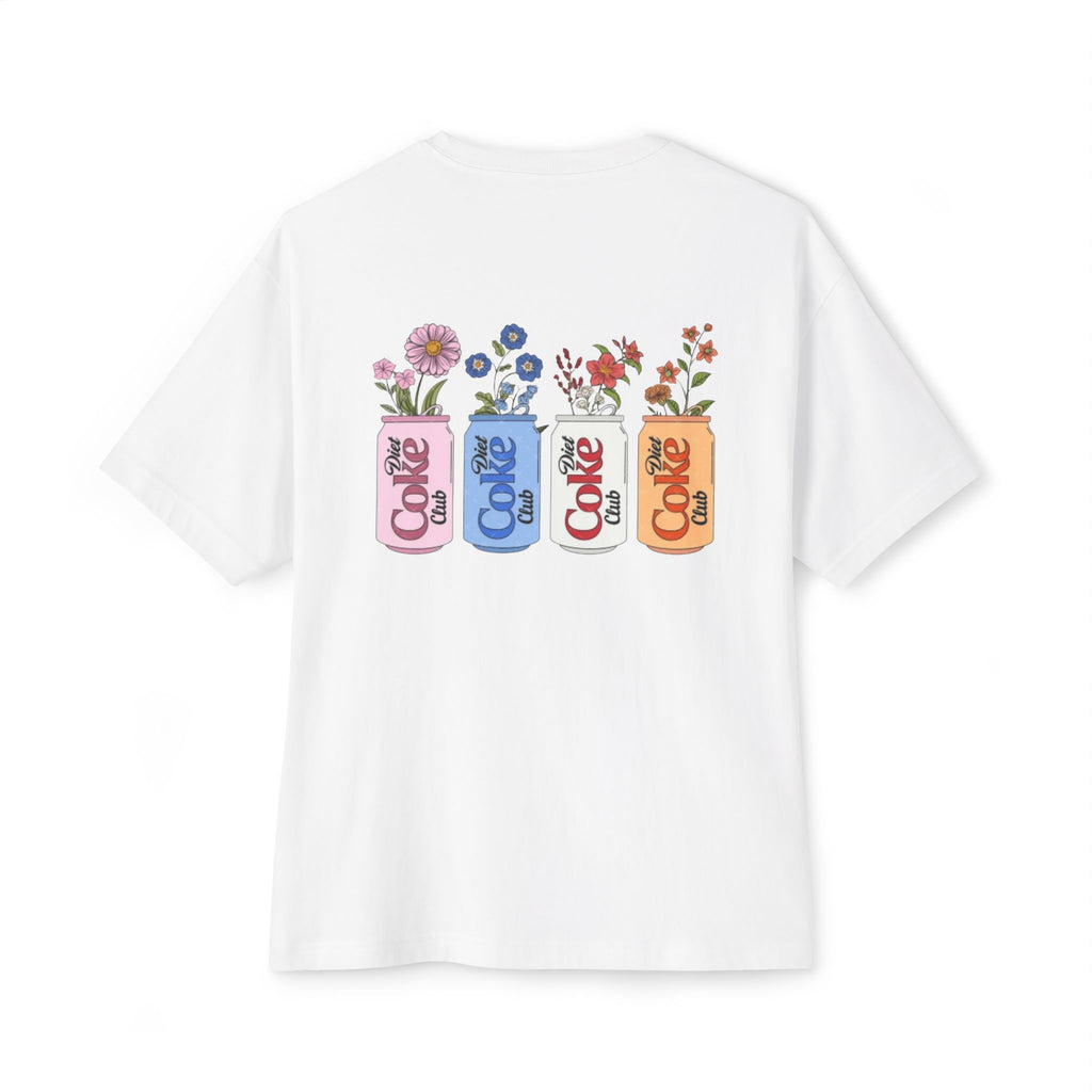 Floral Diet Coke Can Oversized Tee