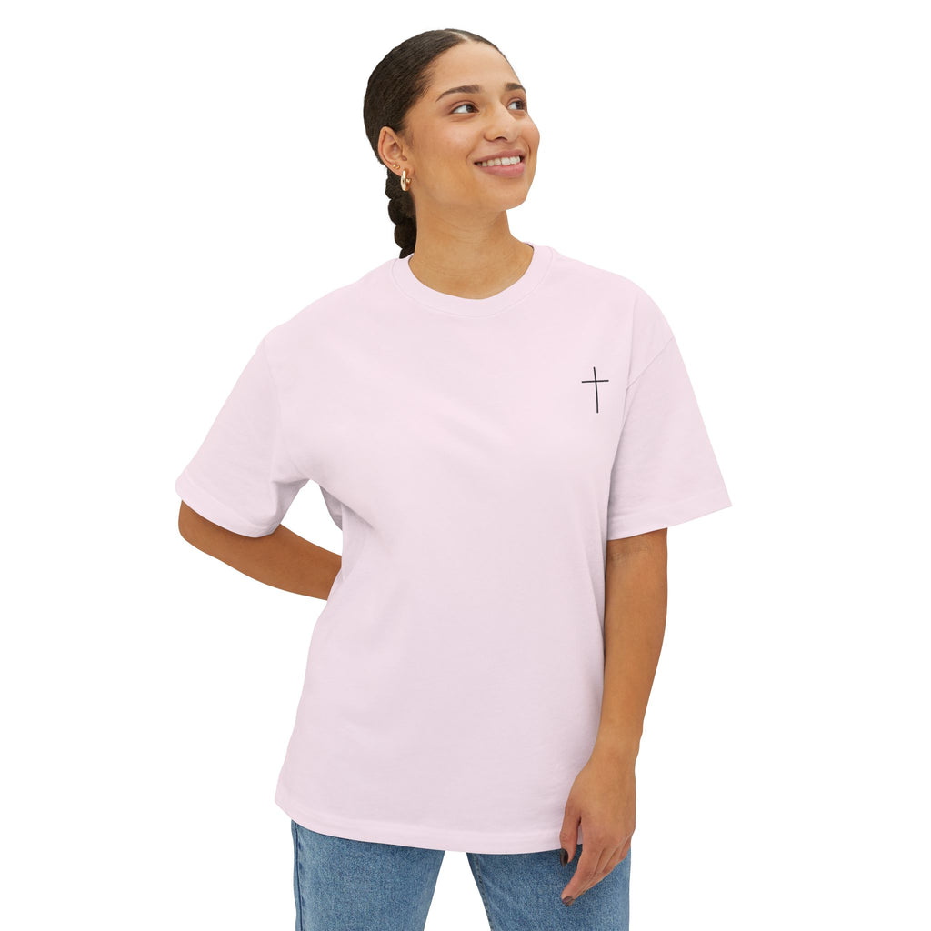 "Living Proof of a Loving God" Floral Oversized Tee