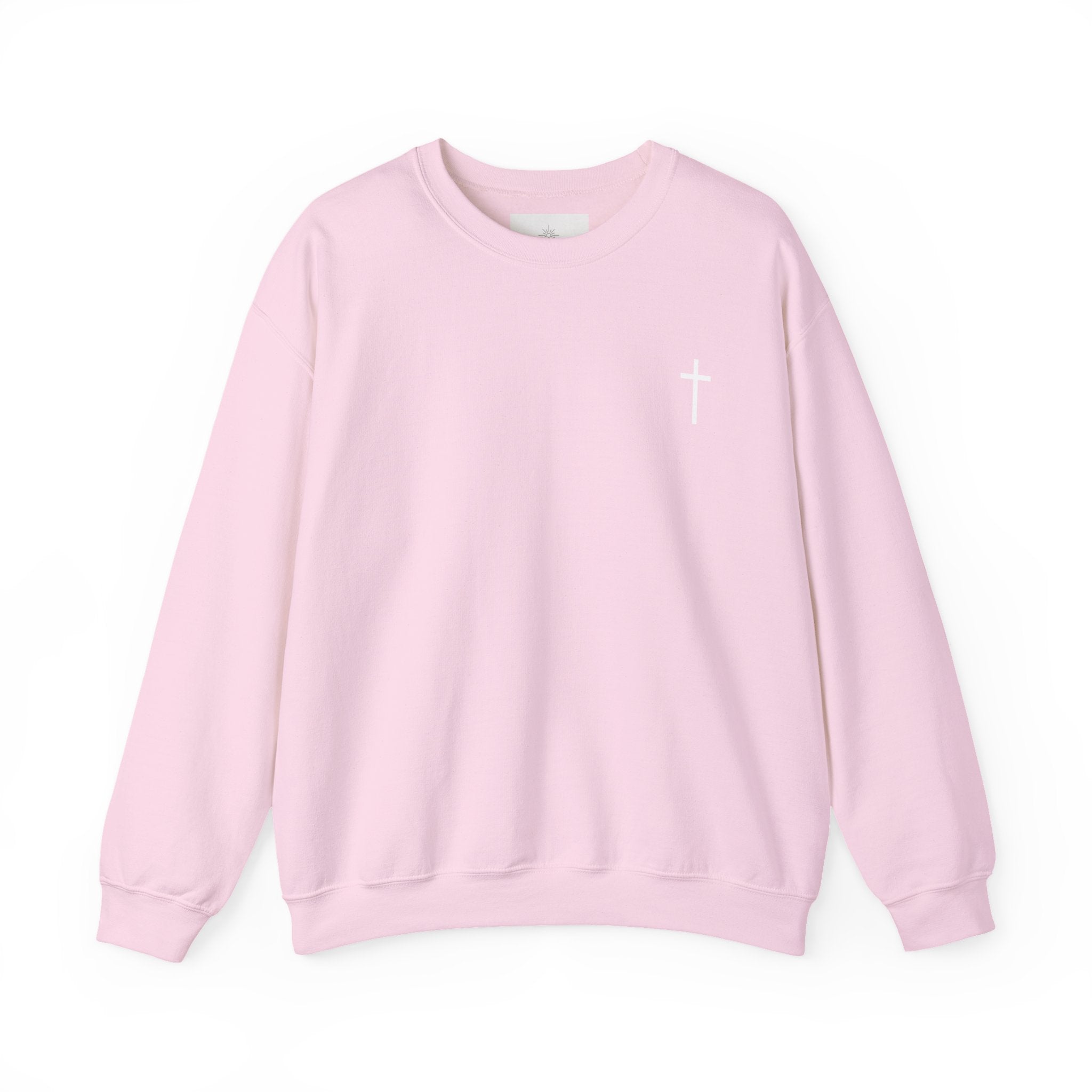 "Created by the Creator" - Floral Crewneck Sweatshirt - White Letters