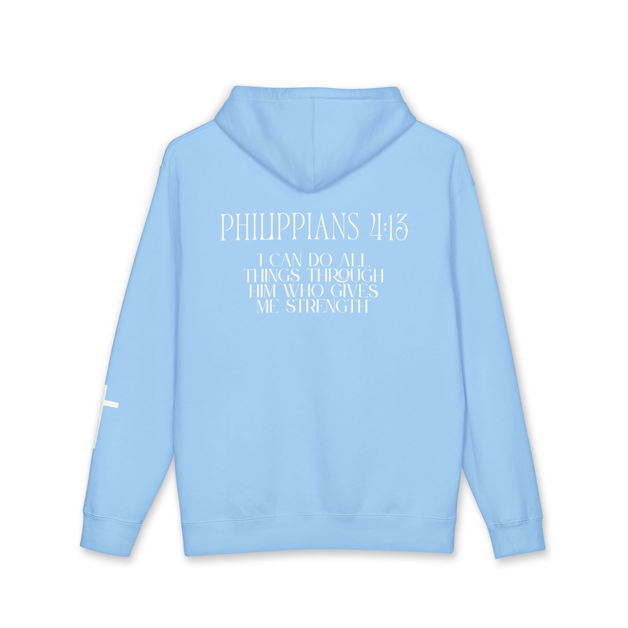 Philippians 4:13 Hoodie – White lettering