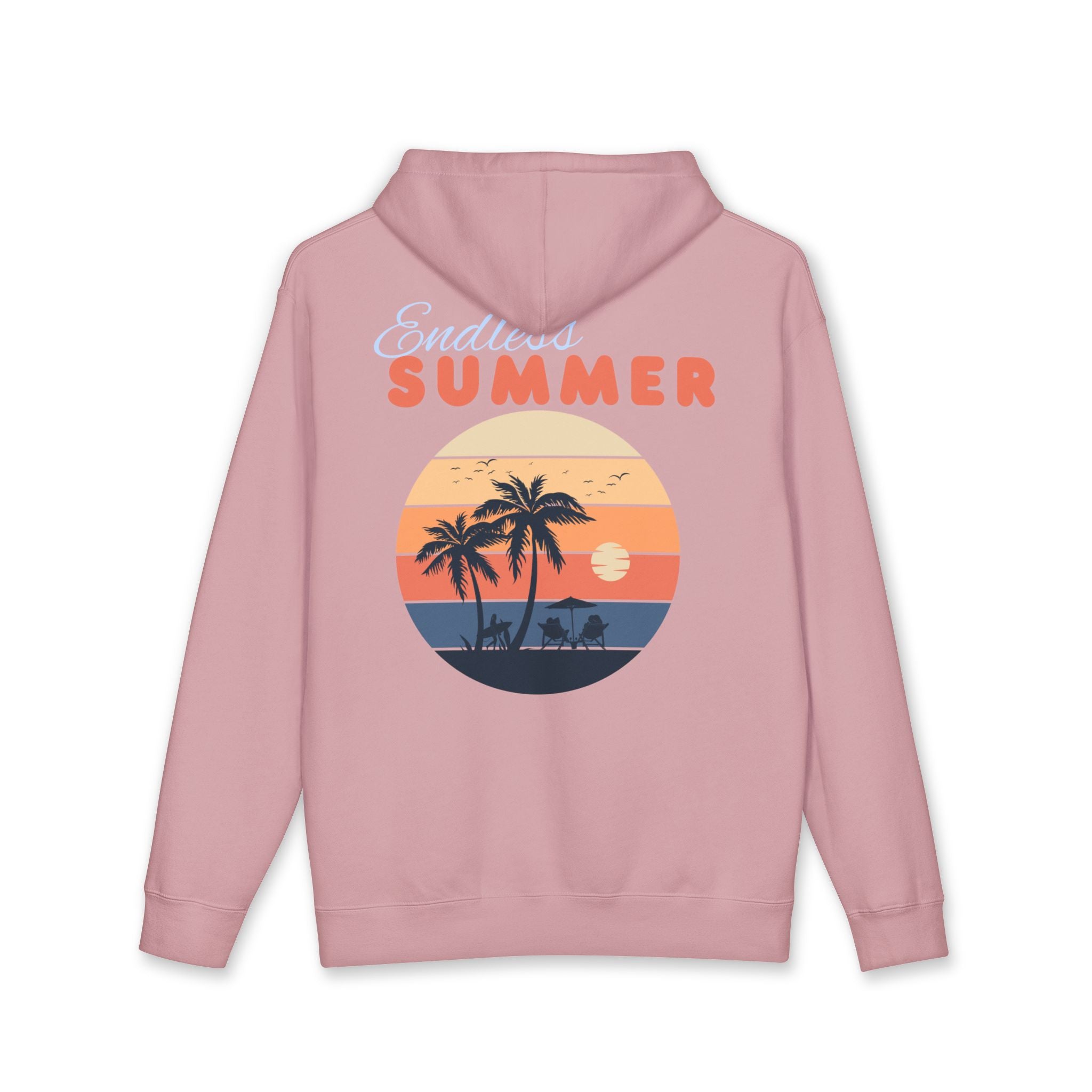Endless Summer Retro Palm Sunset Graphic Hoodie