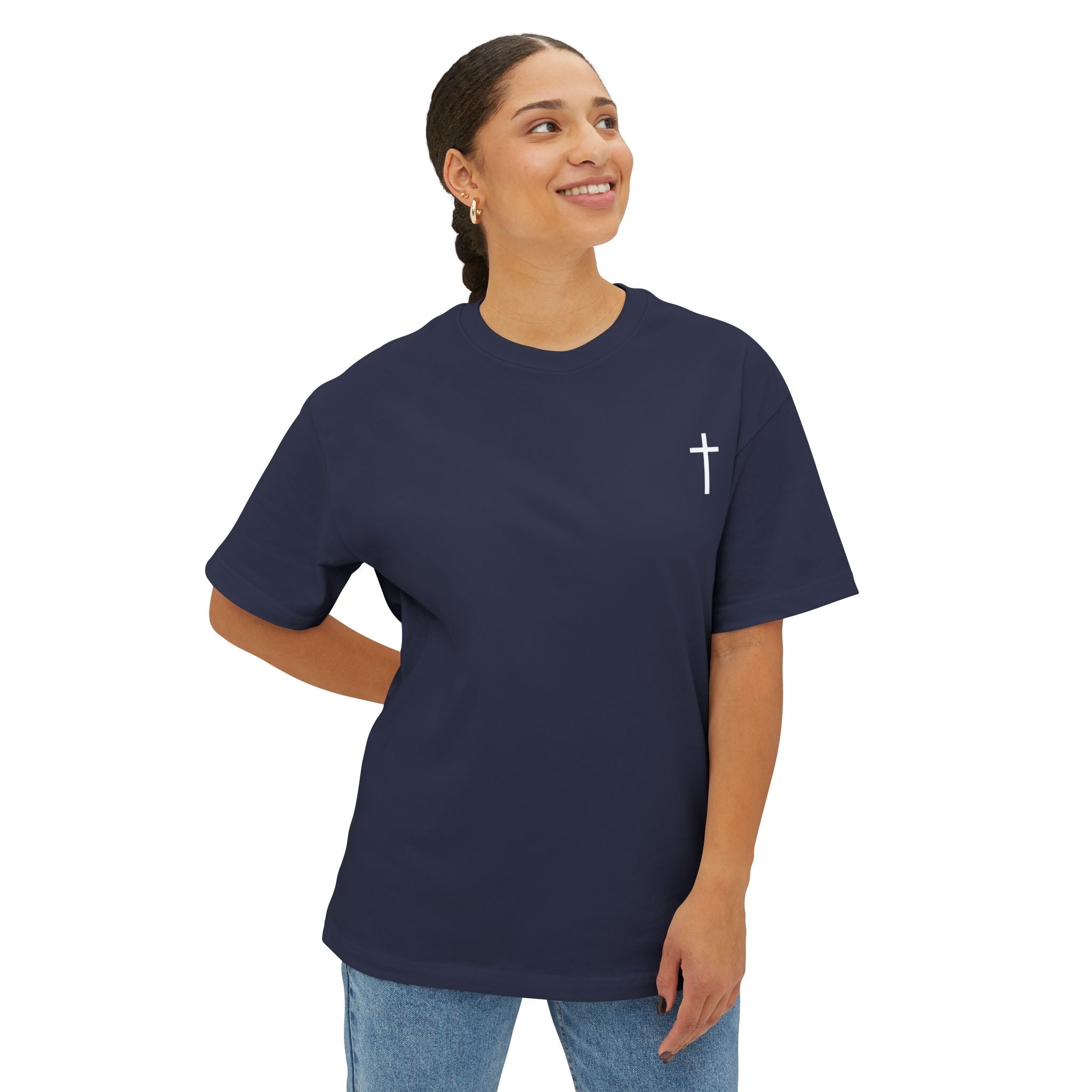 "Love Like Jesus" - Oversized Tee - White Cross