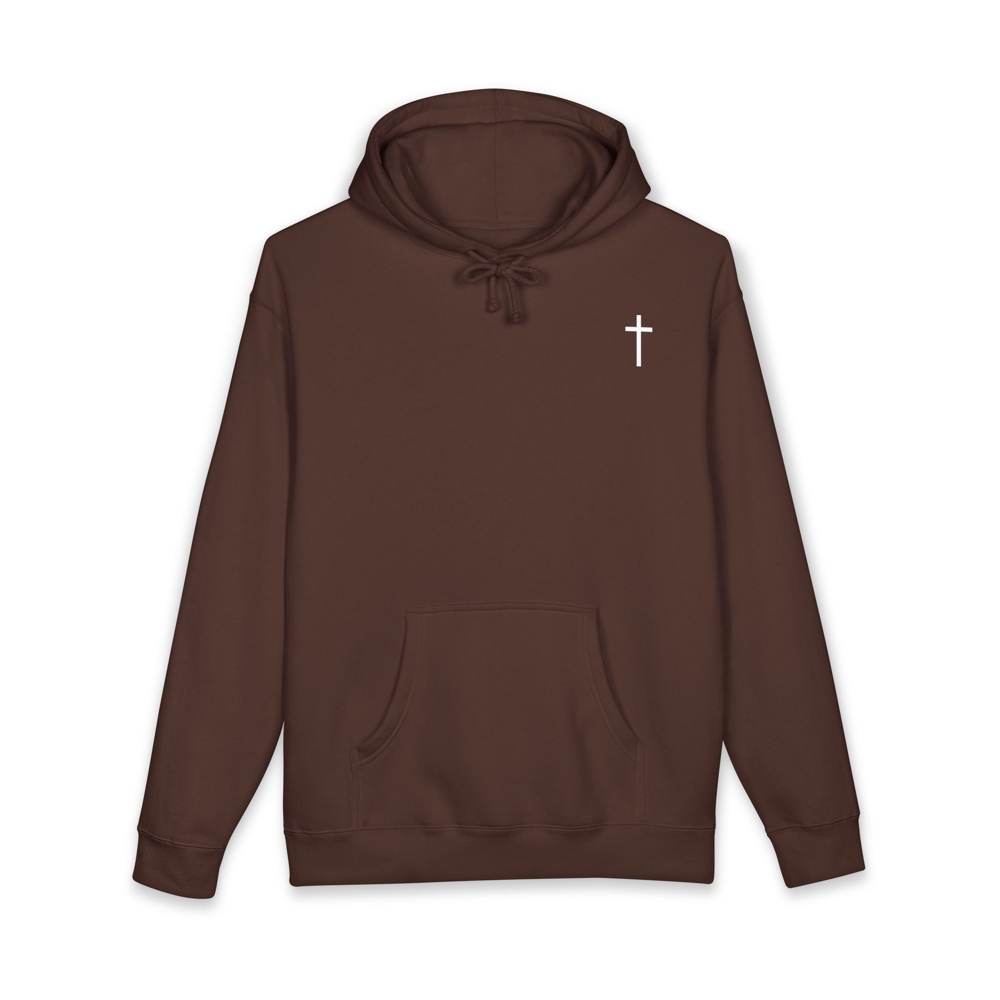 "Living Proof of a Loving God" Floral Design Hoodie - White Cross
