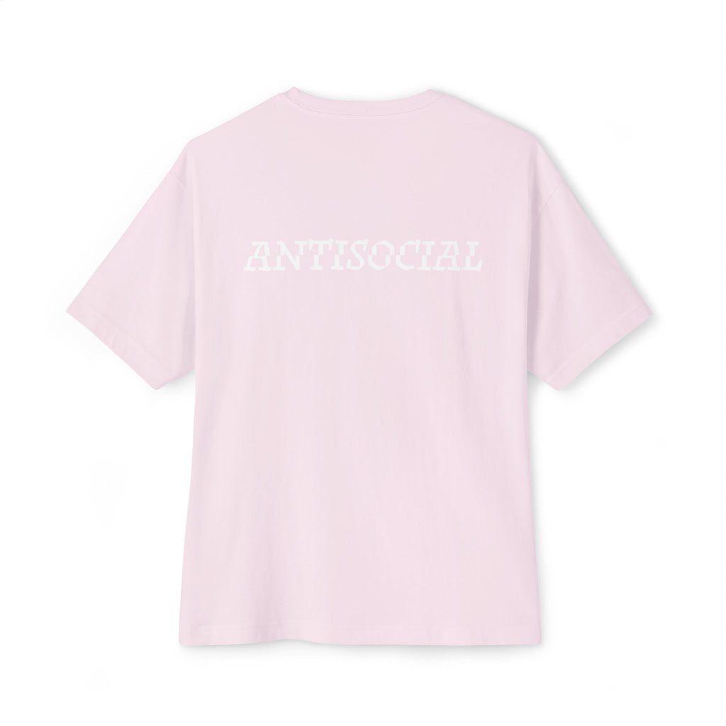 Antisocial Oversized Tee - White lettering