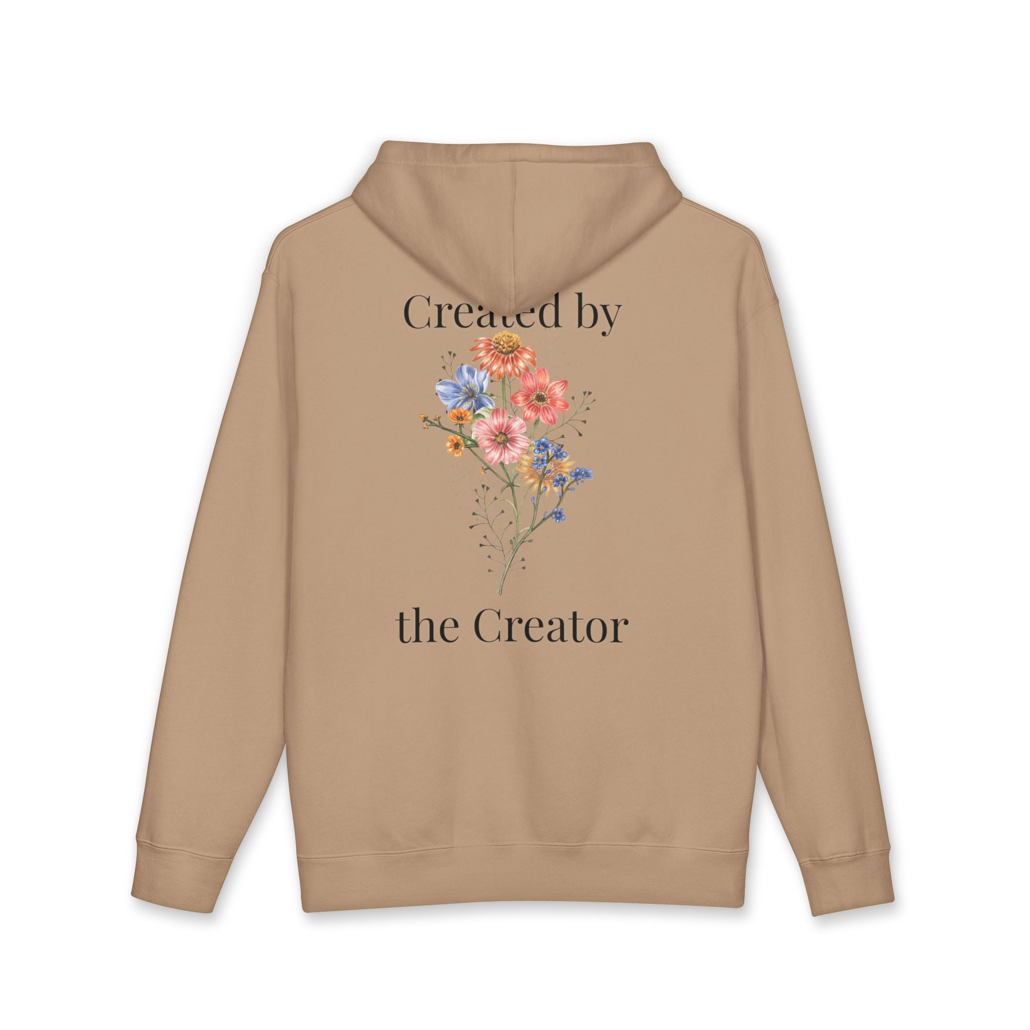 "Created by the Creator" Floral Hoodie