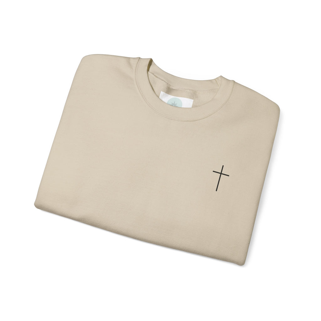 "Living Proof of a Loving God" Floral Crewneck