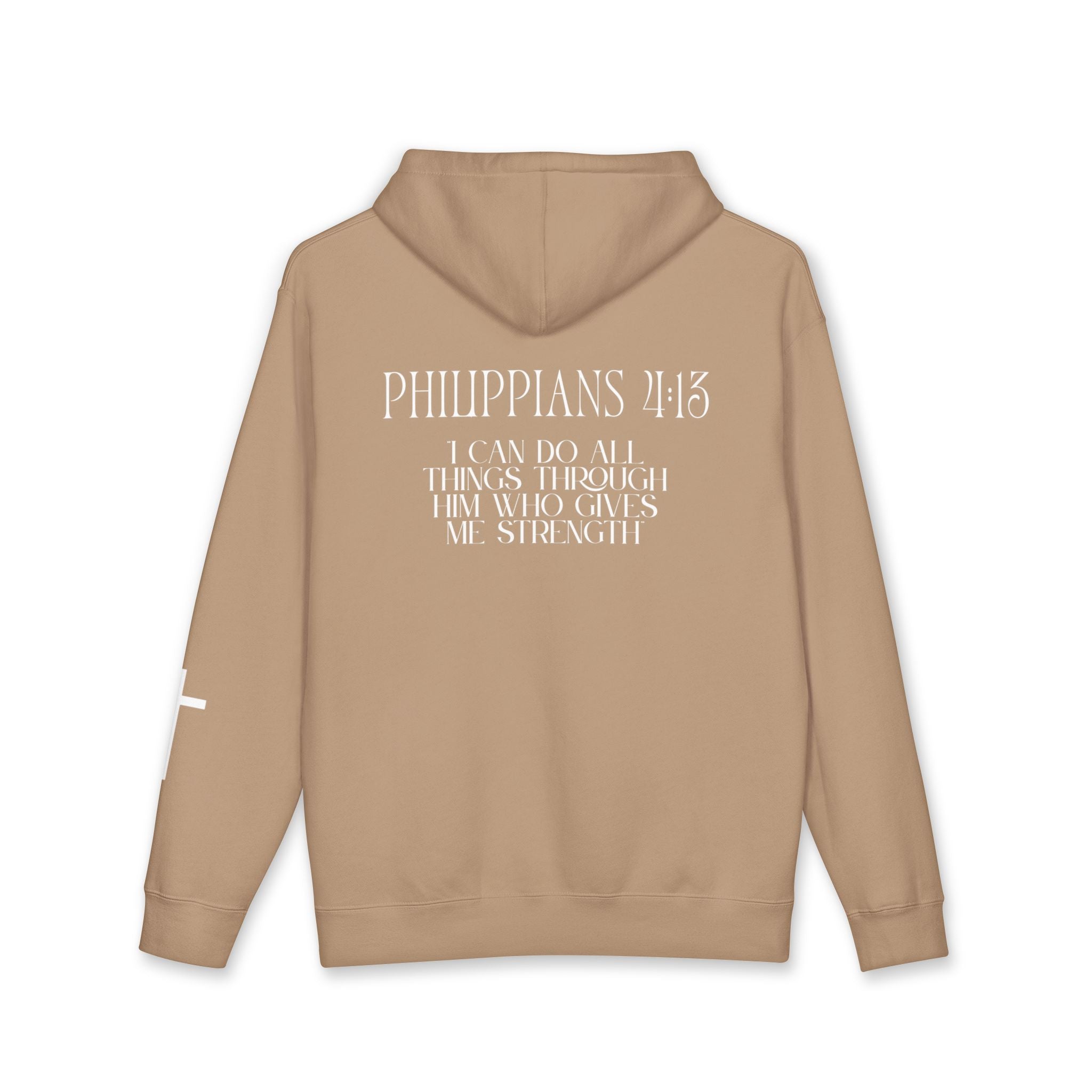 Philippians 4:13 Hoodie – White lettering