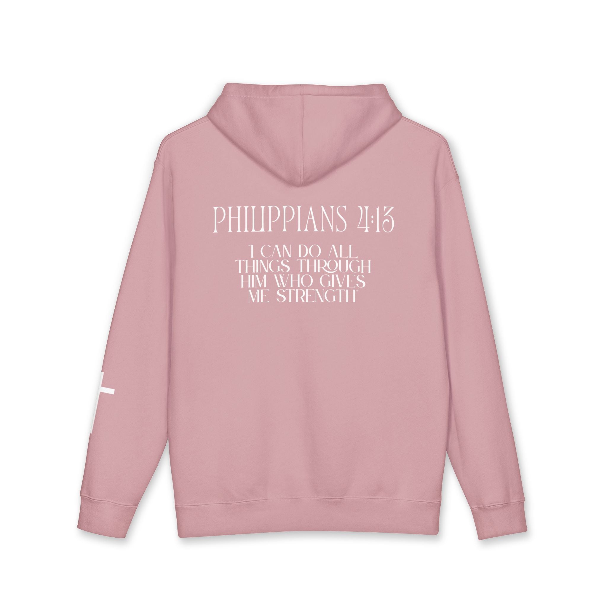 Philippians 4:13 Hoodie – White lettering