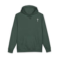 "Living Proof of a Loving God" Floral Design Hoodie - White Cross