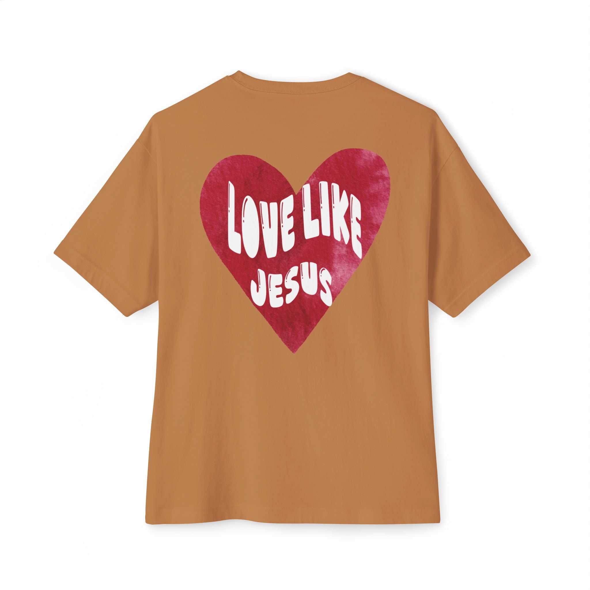 "Love Like Jesus" - Oversized Tee - White Cross