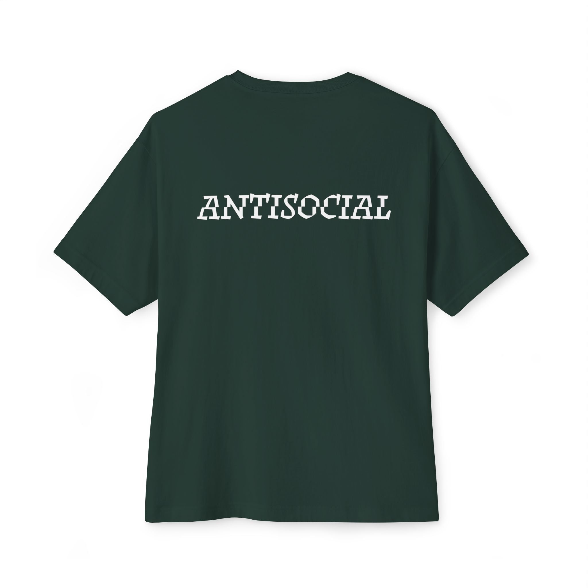 Antisocial Oversized Tee - White lettering