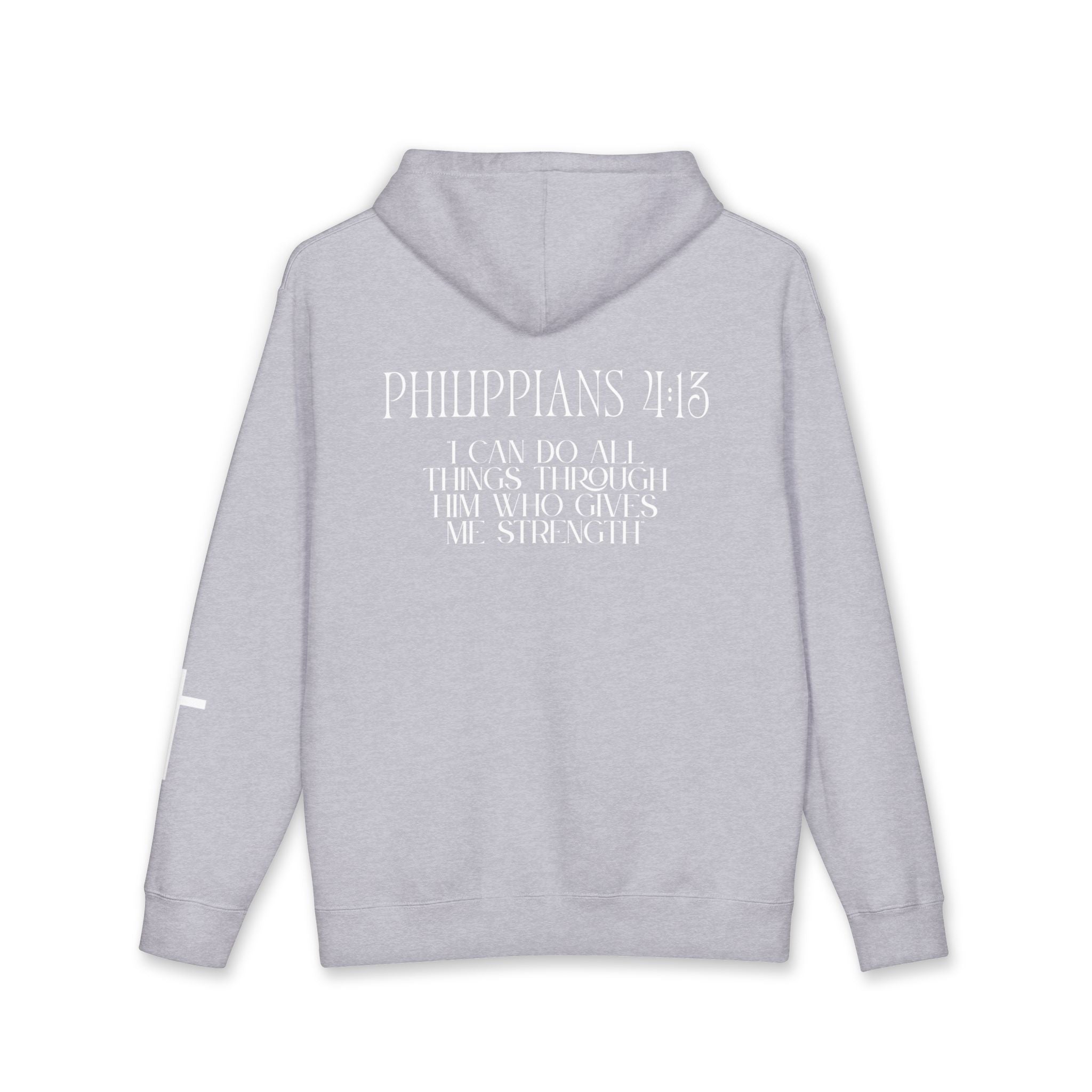 Philippians 4:13 Hoodie – White lettering