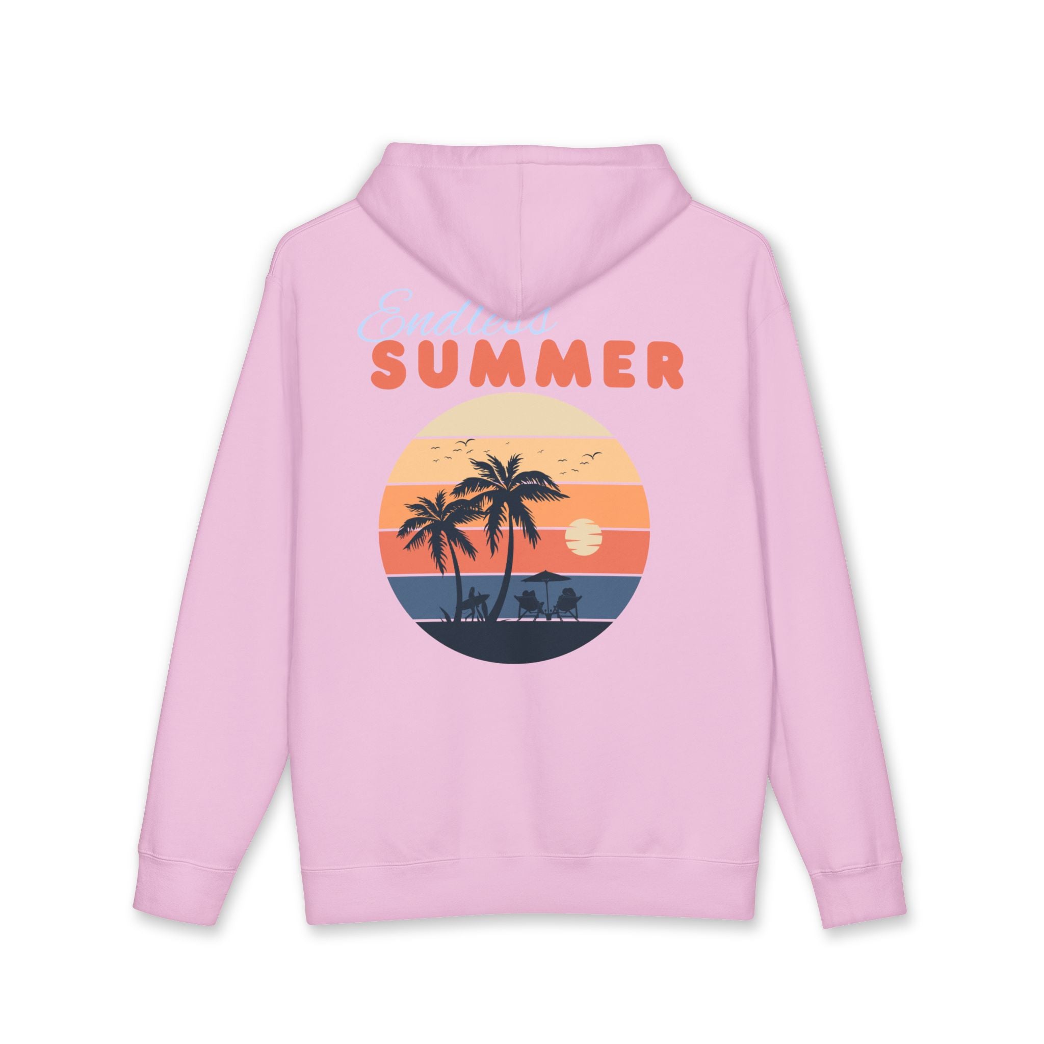 Endless Summer Retro Palm Sunset Graphic Hoodie