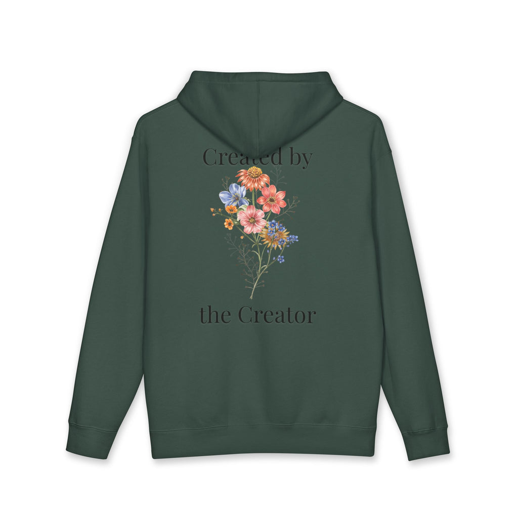 "Created by the Creator" Floral Hoodie