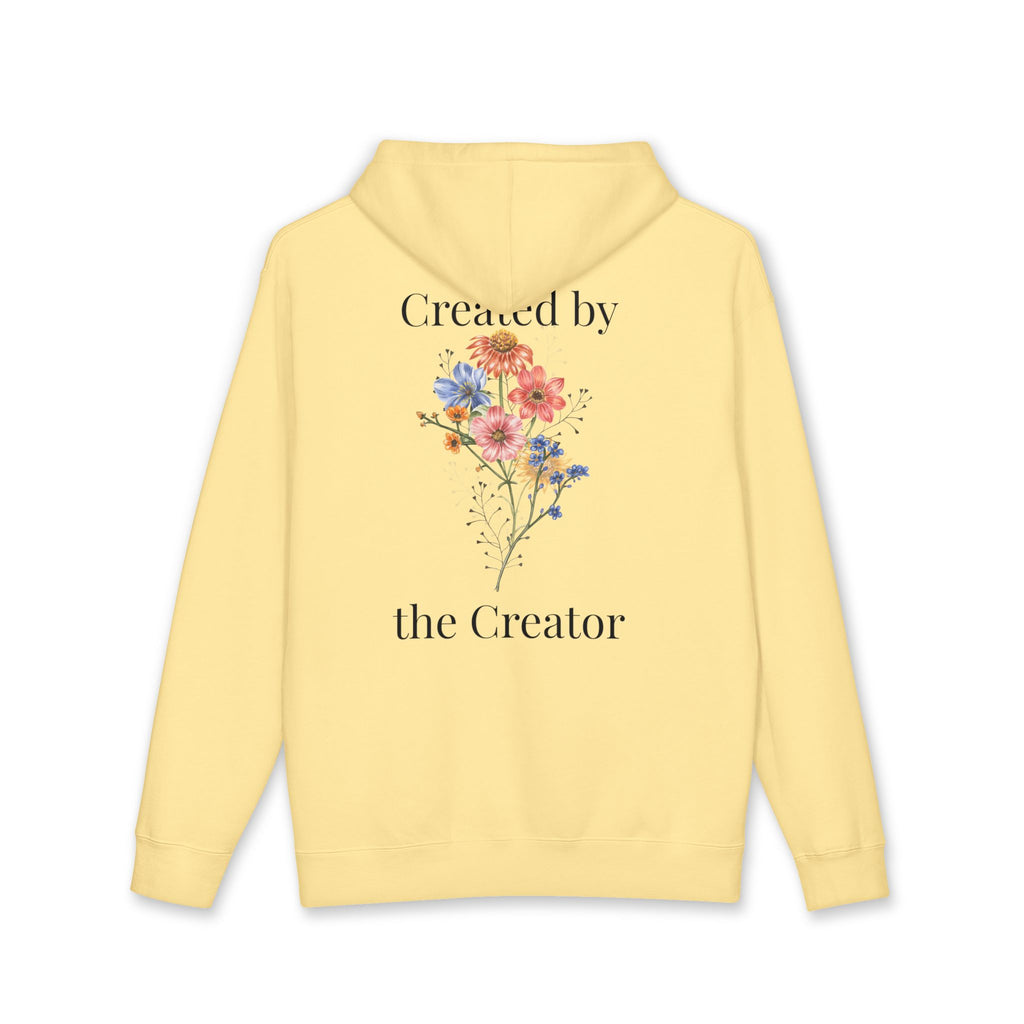 "Created by the Creator" Floral Hoodie
