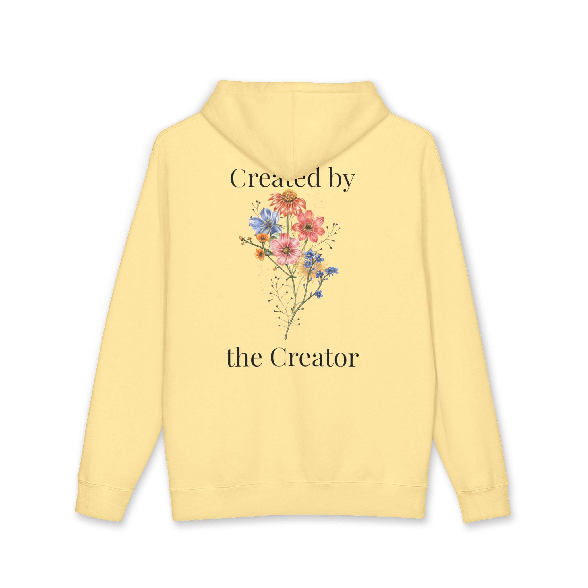 "Created by the Creator" Floral Hoodie