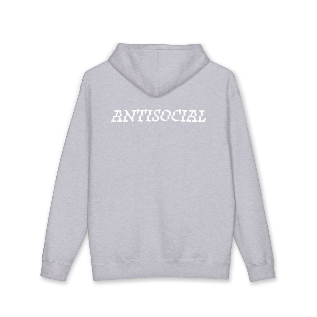 Antisocial Hoodie — White lettering