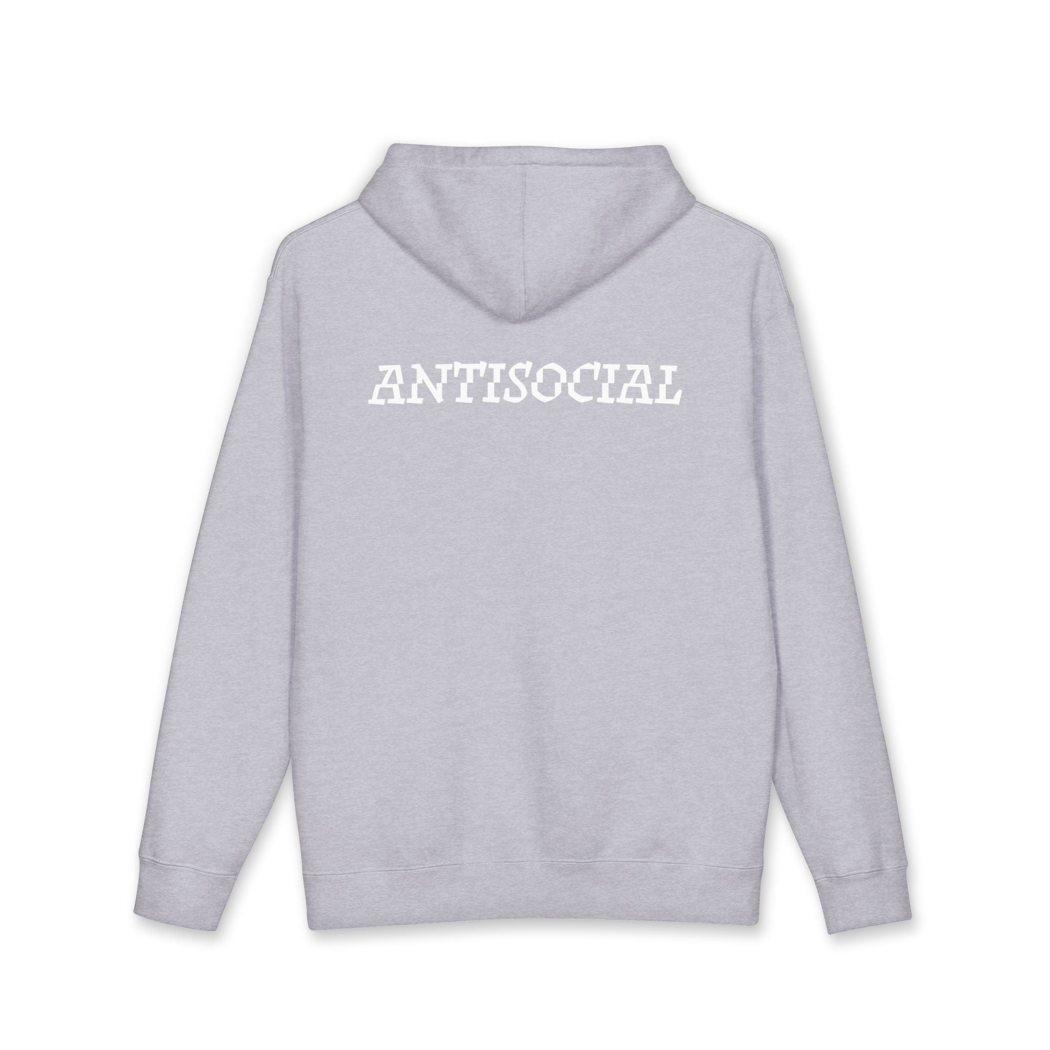 Antisocial Hoodie — White lettering