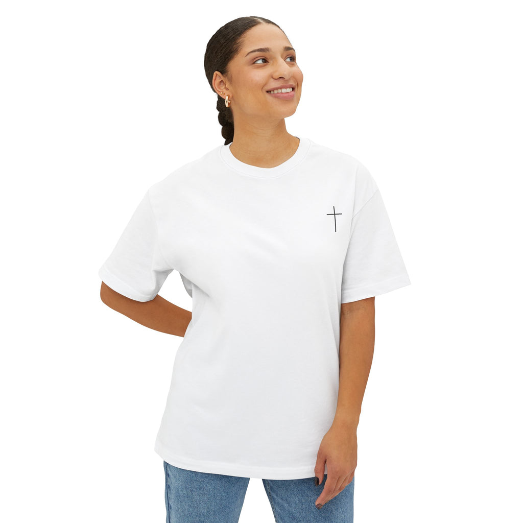 "Living Proof of a Loving God" Floral Oversized Tee