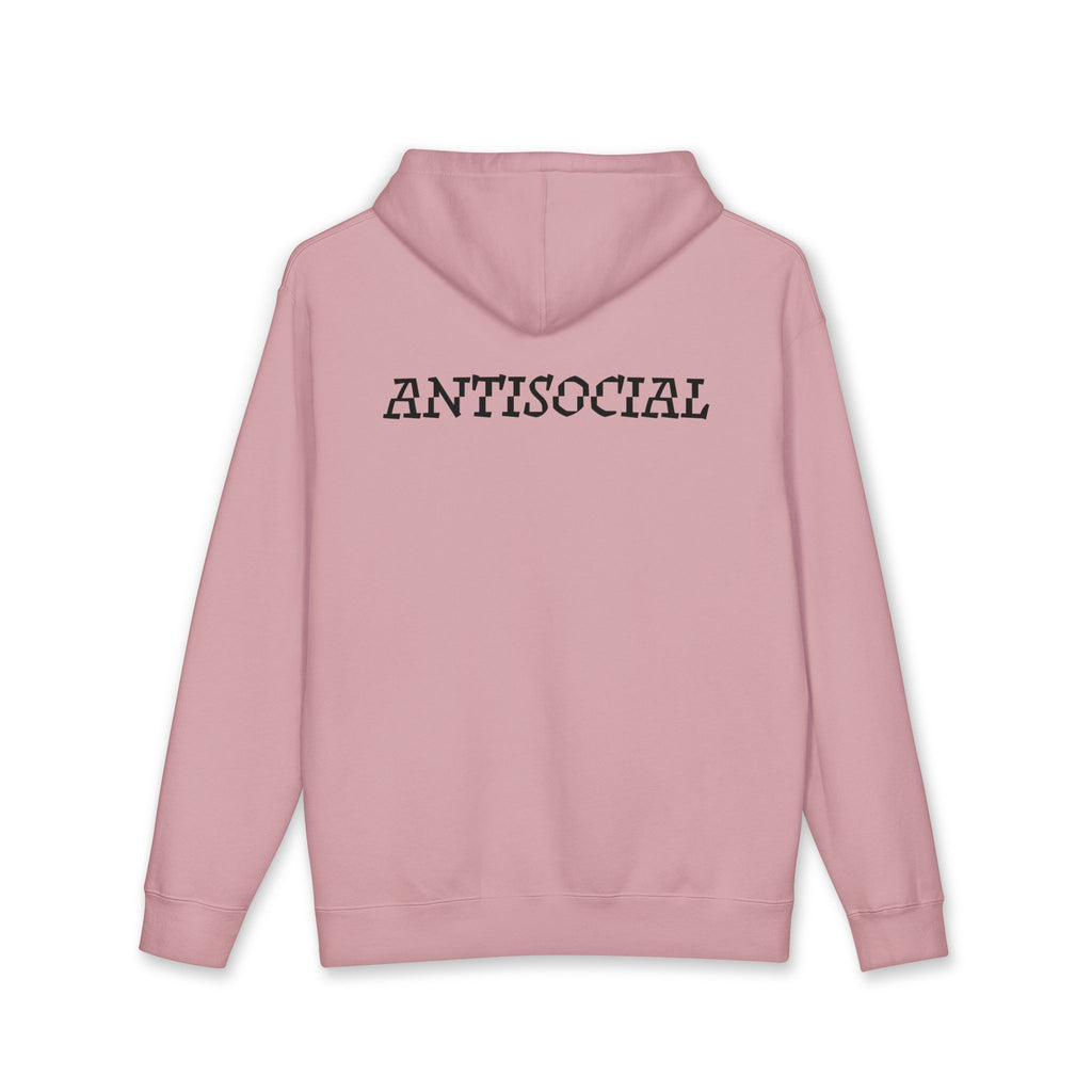 Antisocial Hoodie - Black lettering