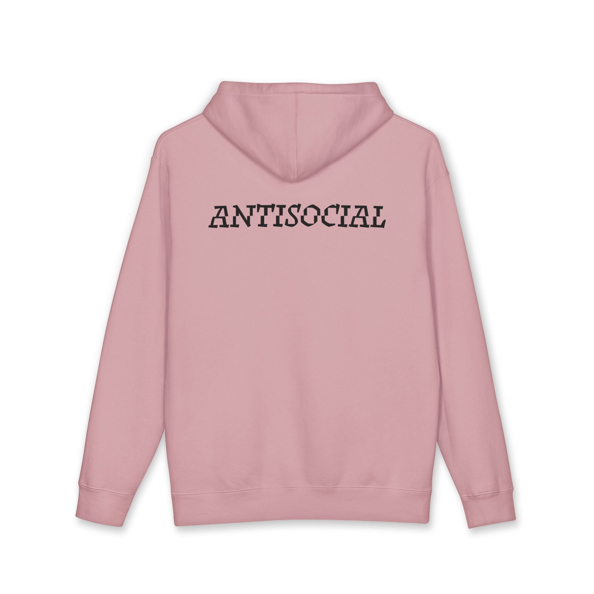 Antisocial Hoodie - Black lettering