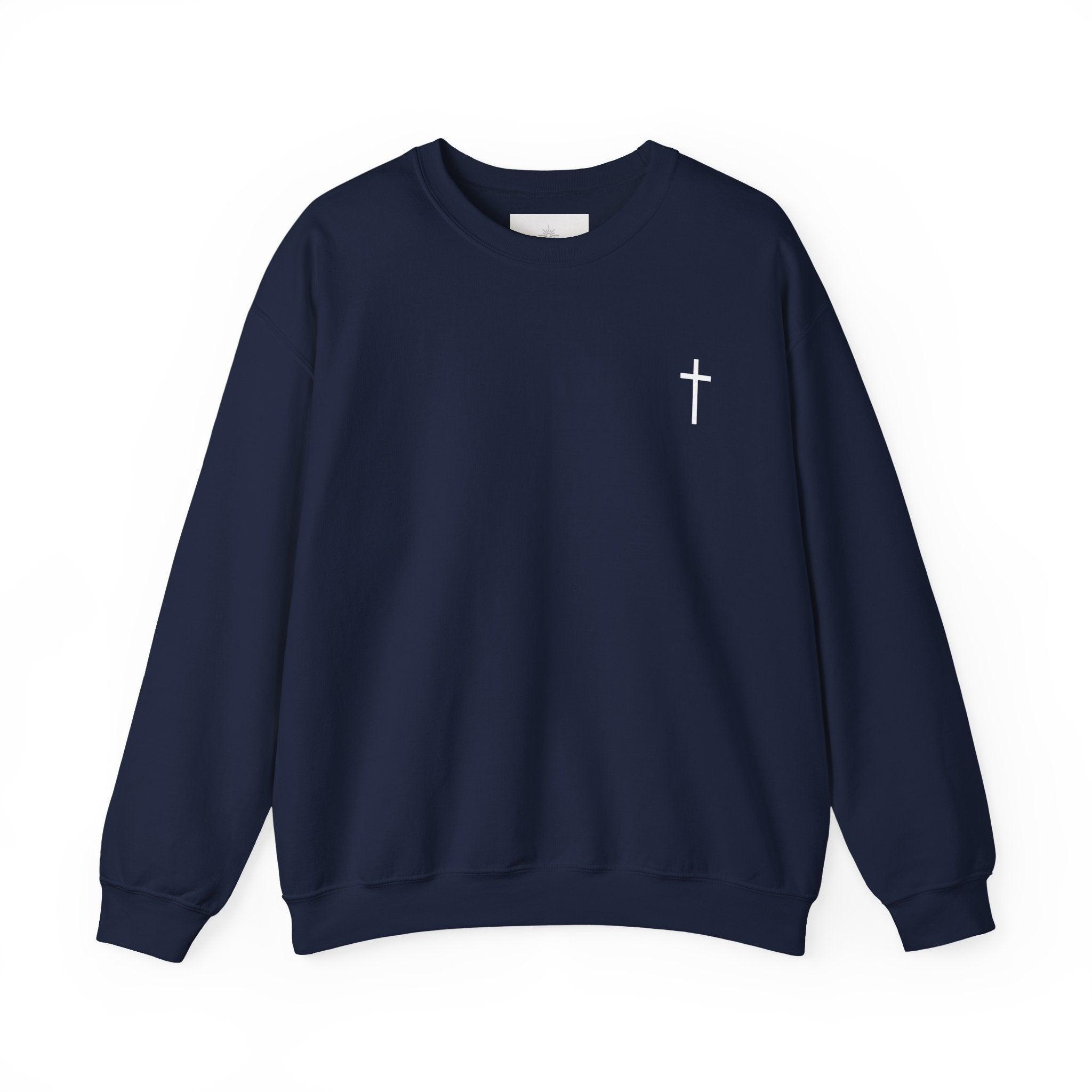"Created by the Creator" - Floral Crewneck Sweatshirt - White Letters