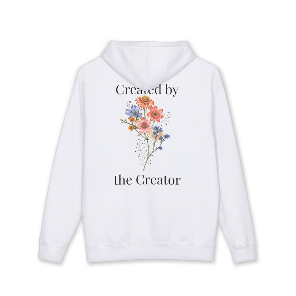 "Created by the Creator" Floral Hoodie