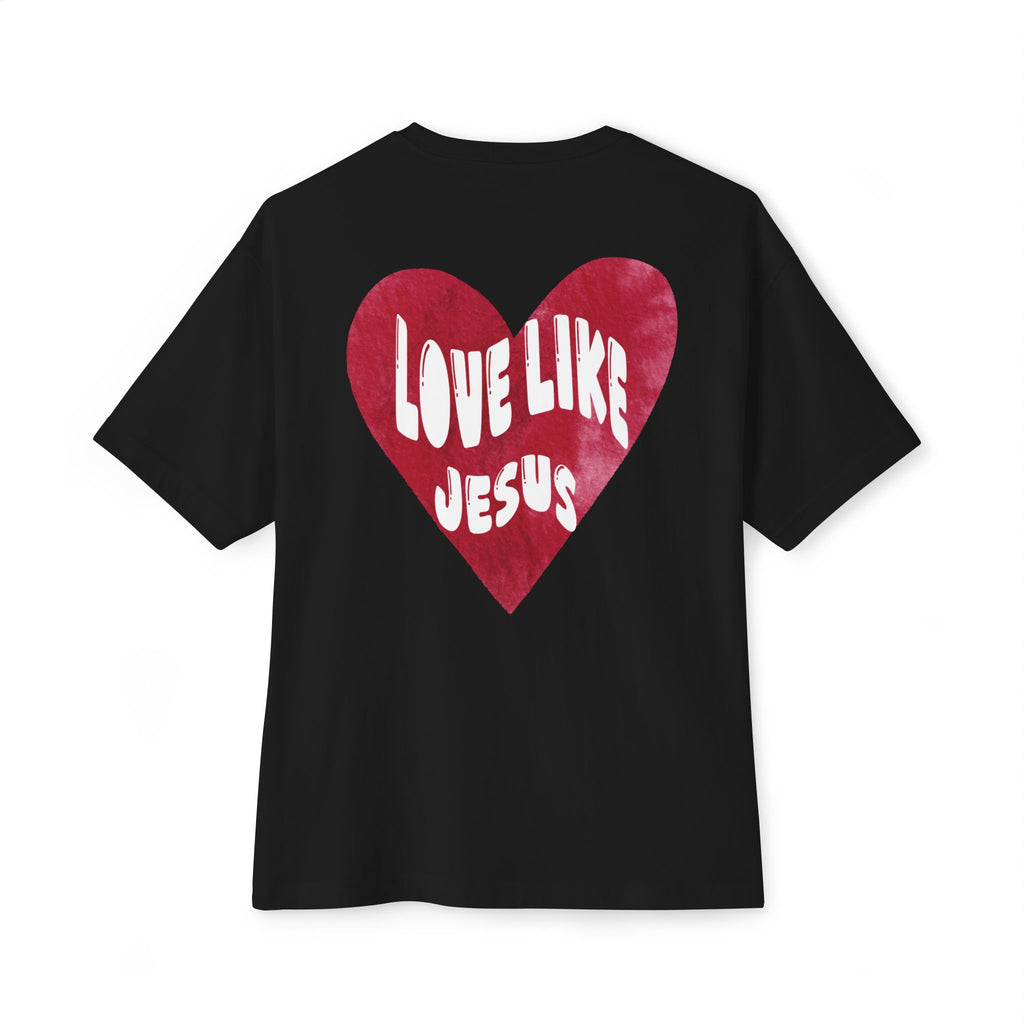 "Love Like Jesus" - Oversized Tee - White Cross