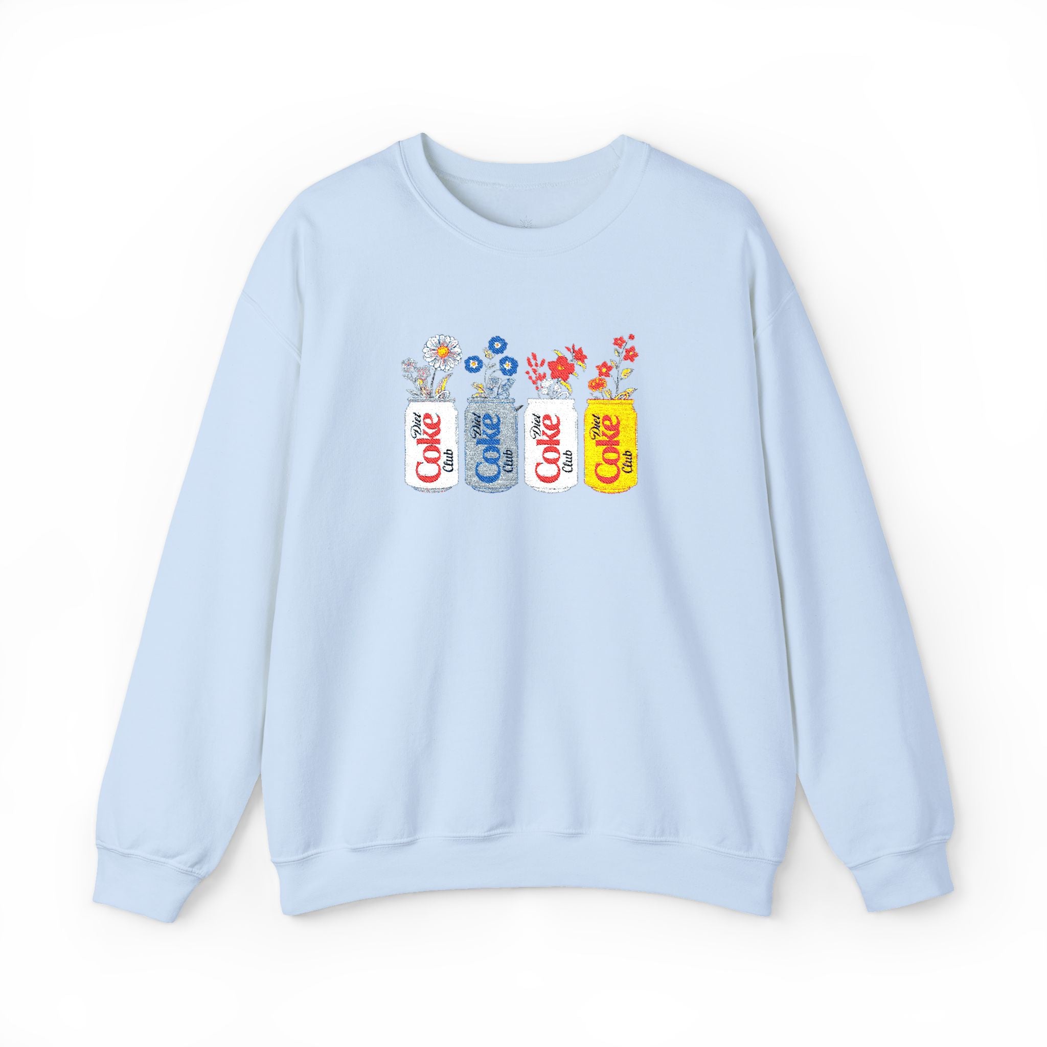Embroidered Floral Diet Coke Crewneck