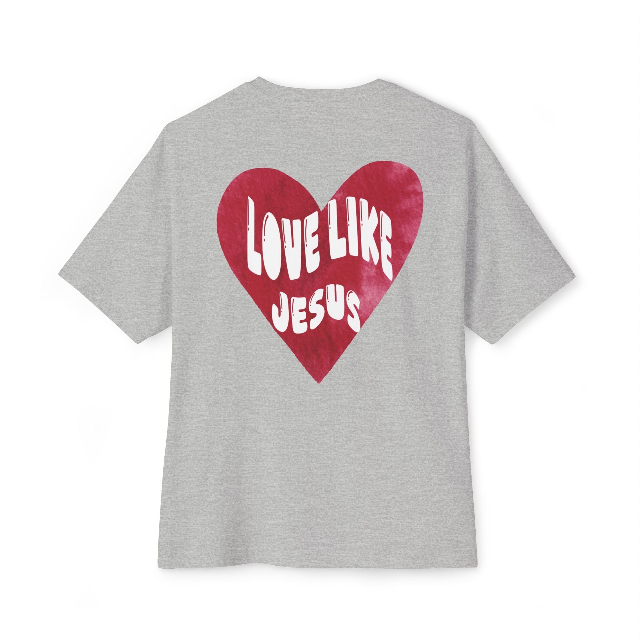 "Love Like Jesus" - Oversized Tee - White Cross