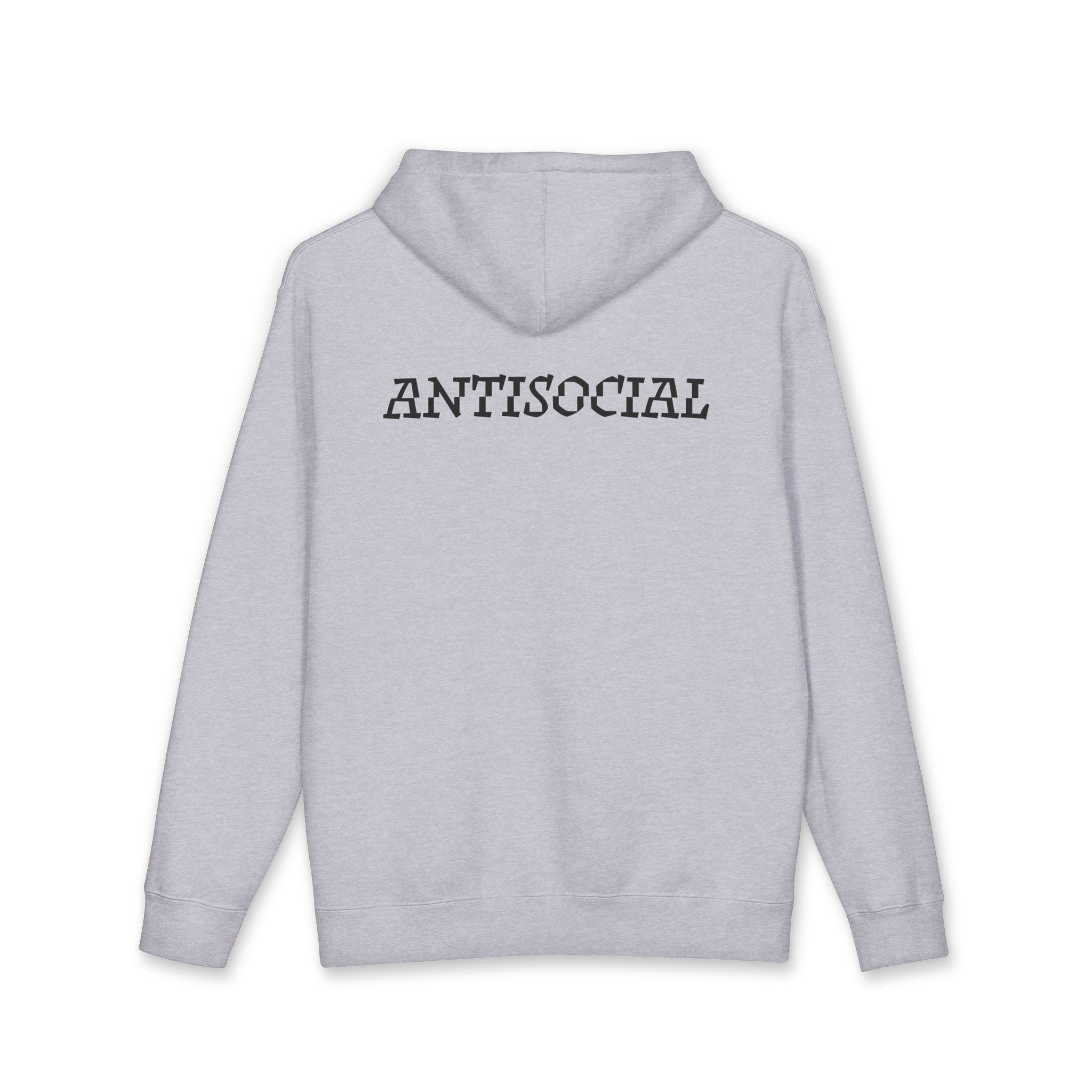 Antisocial Hoodie - Black lettering