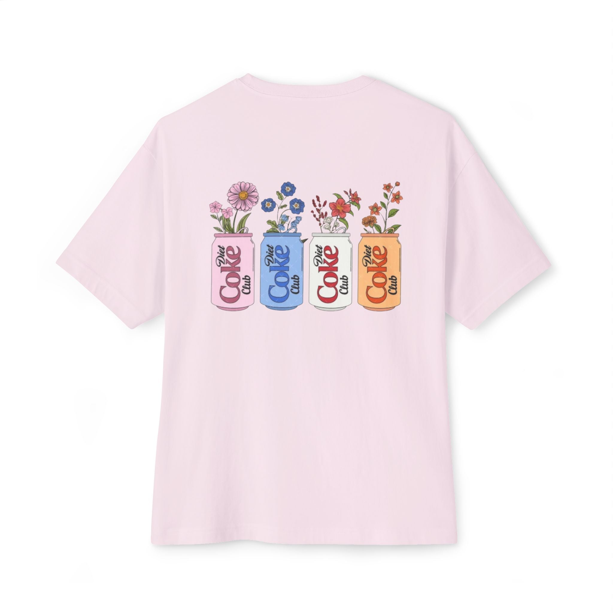Floral Diet Coke Can Oversized Tee