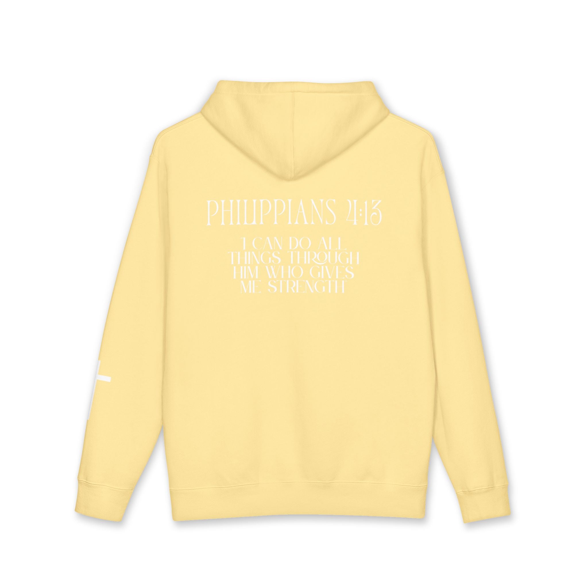 Philippians 4:13 Hoodie – White lettering