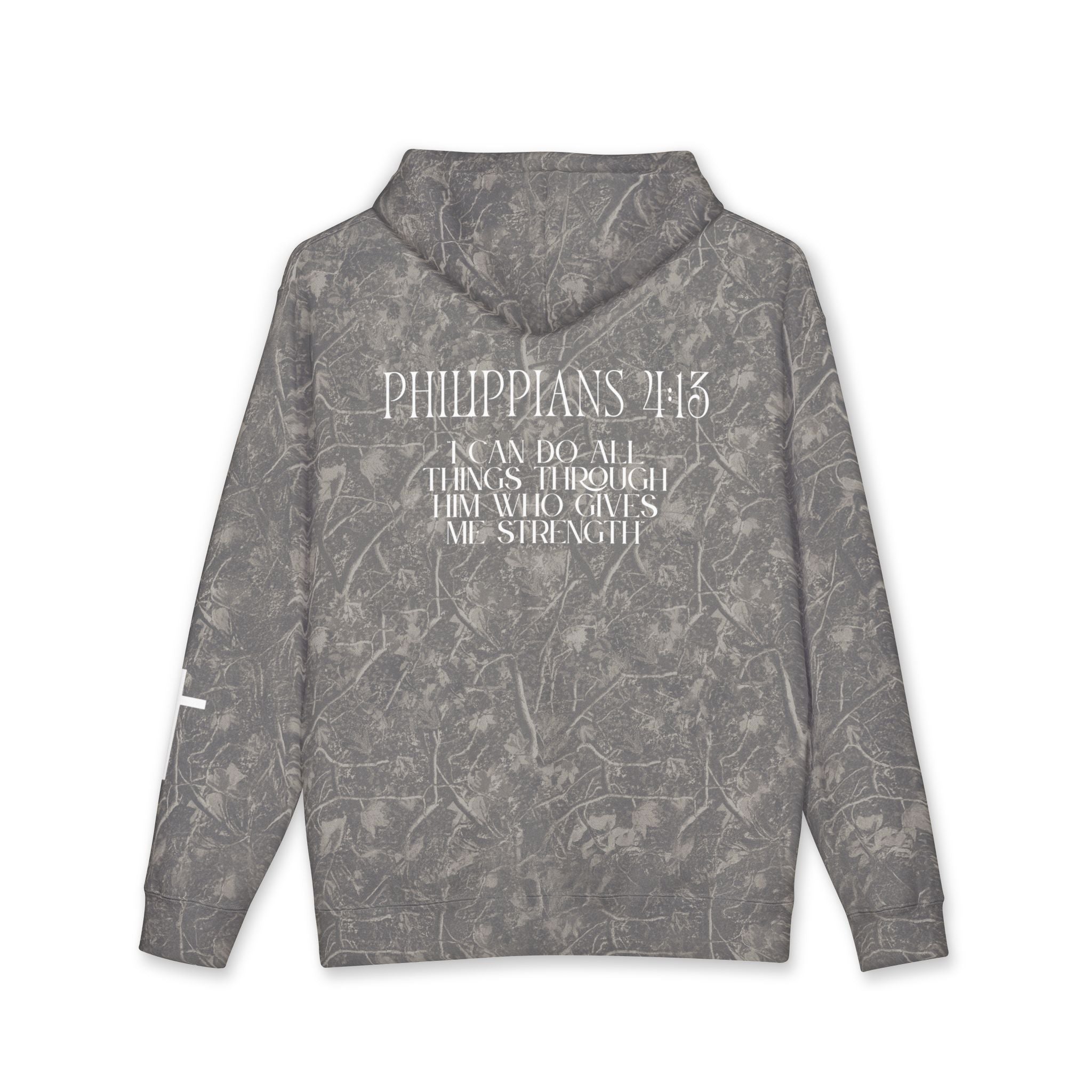 Philippians 4:13 Hoodie – White lettering