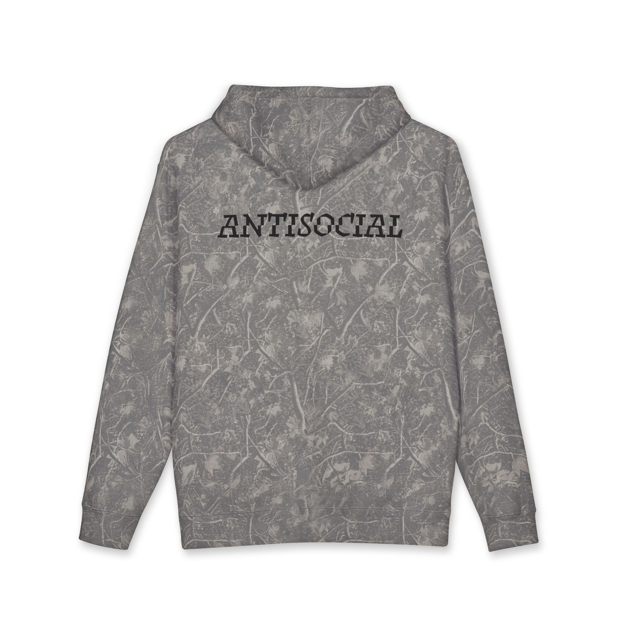 Antisocial Hoodie - Black lettering
