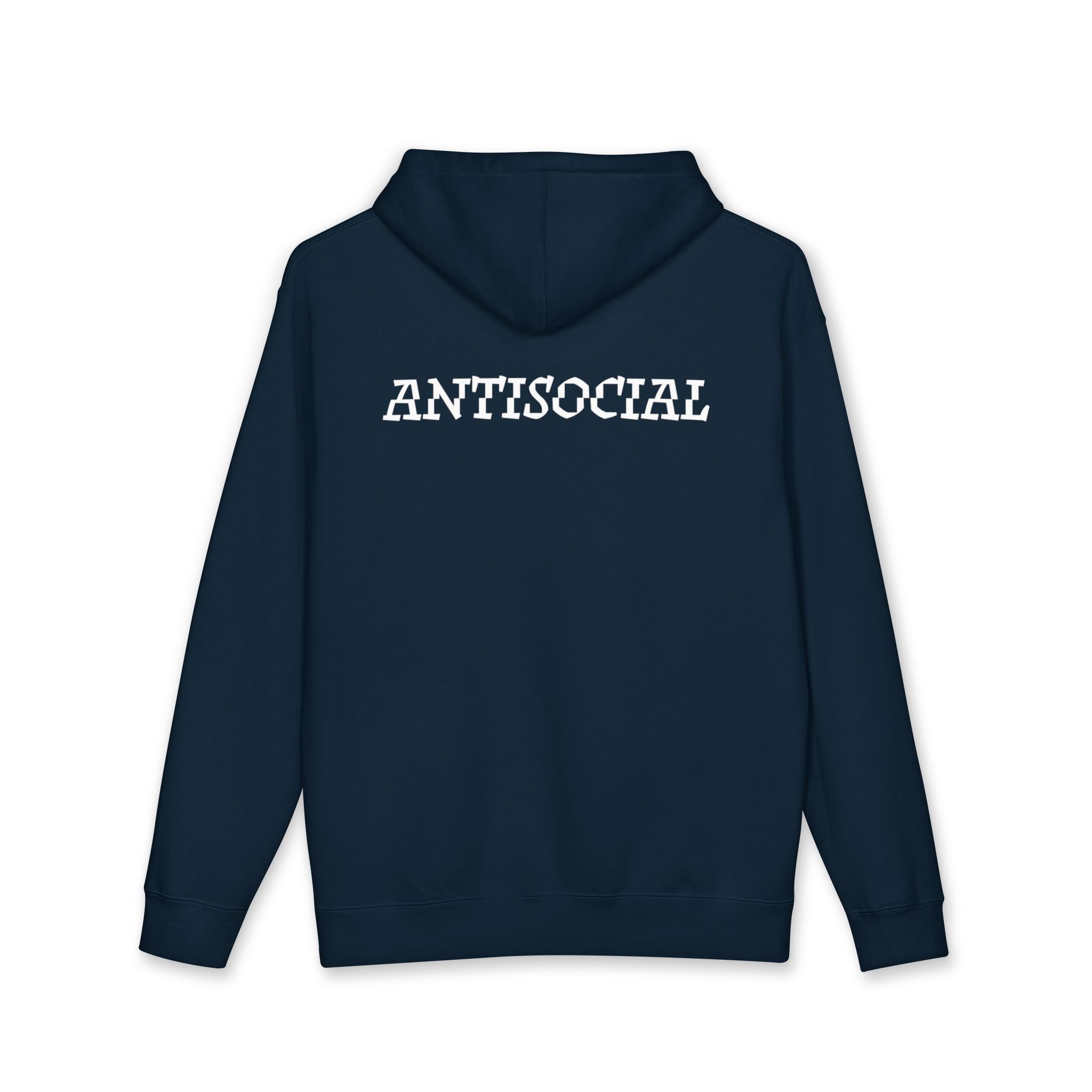Antisocial Hoodie — White lettering