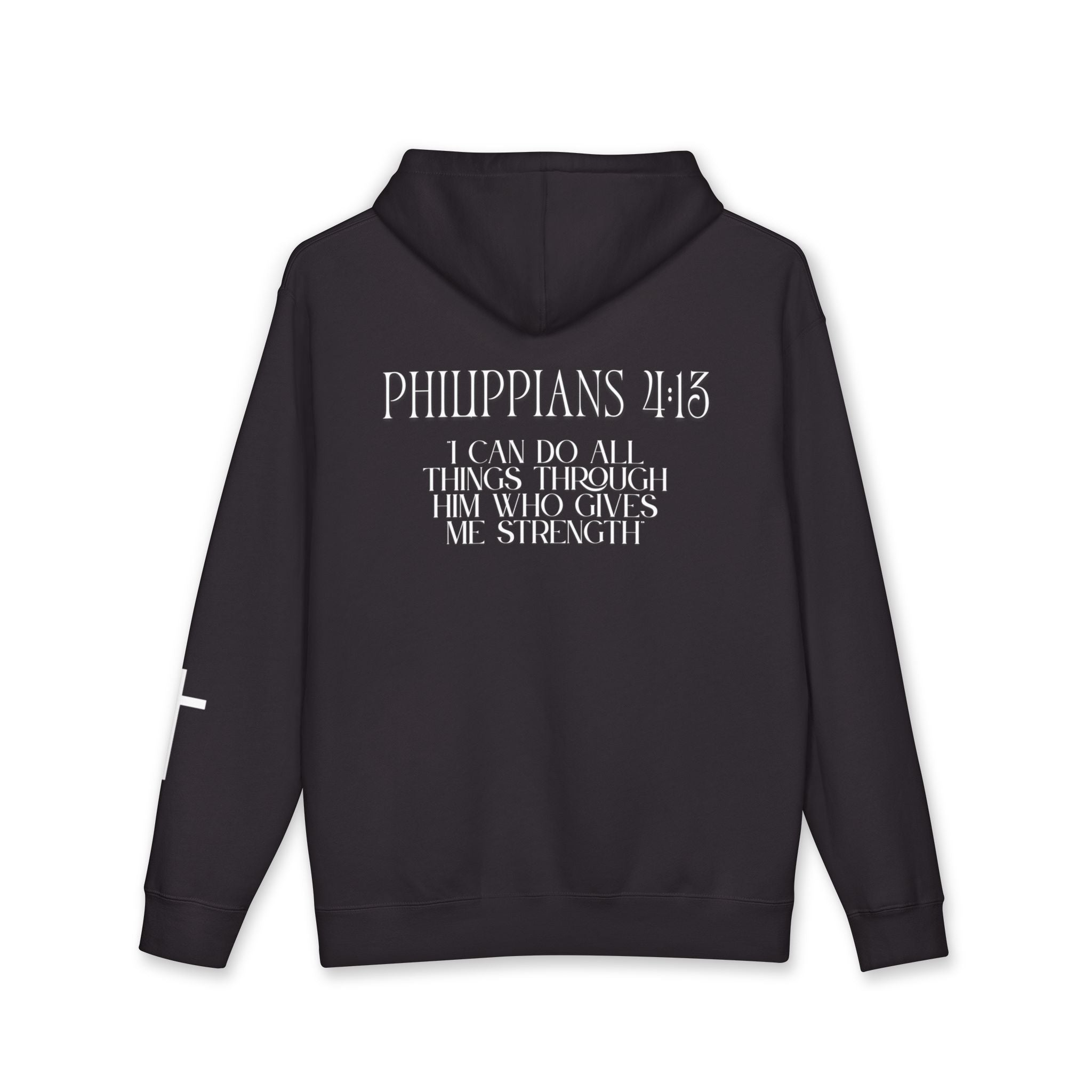 Philippians 4:13 Hoodie – White lettering