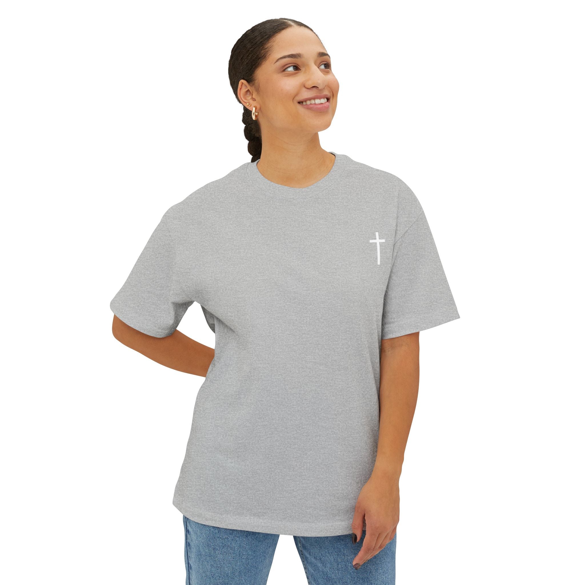 "Love Like Jesus" - Oversized Tee - White Cross