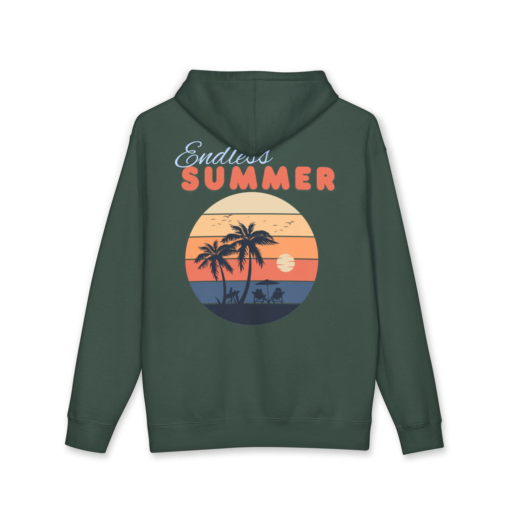 Endless Summer Retro Palm Sunset Graphic Hoodie