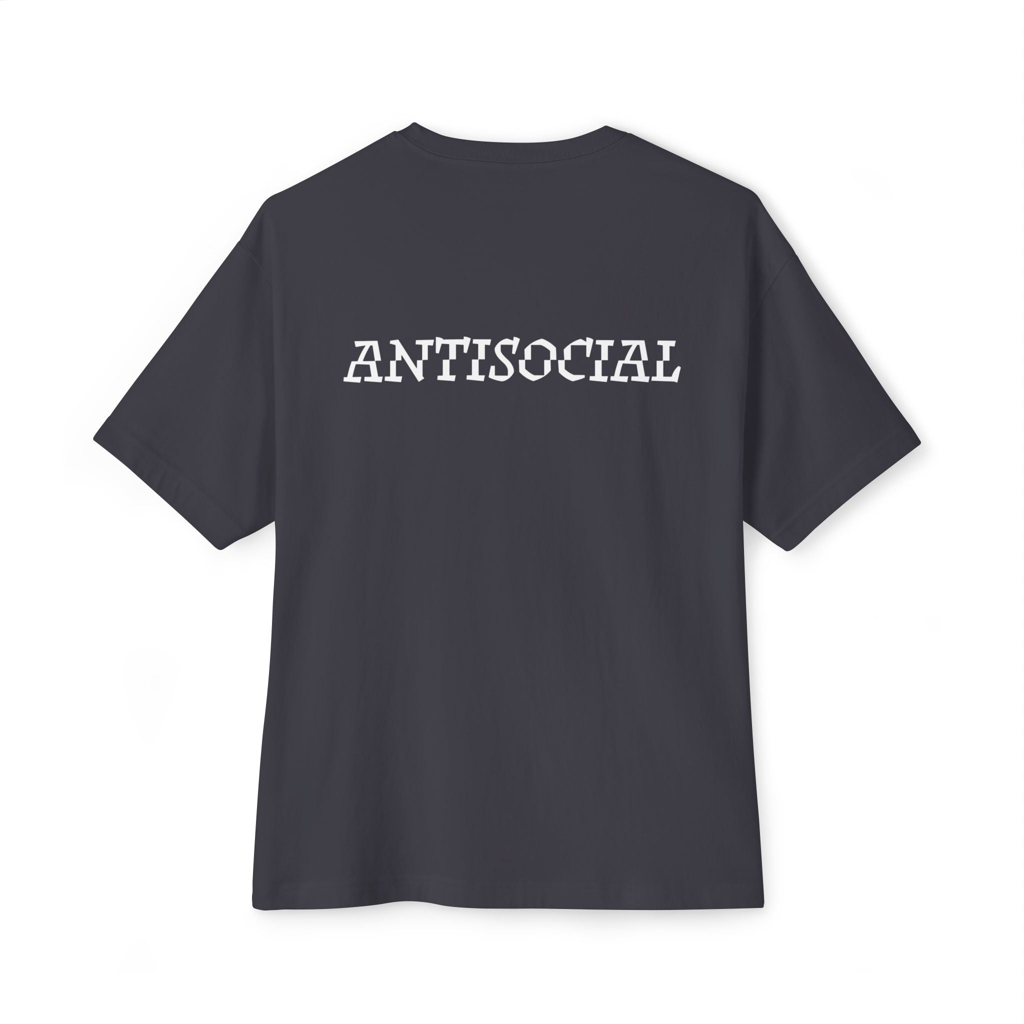 Antisocial Oversized Tee - White lettering