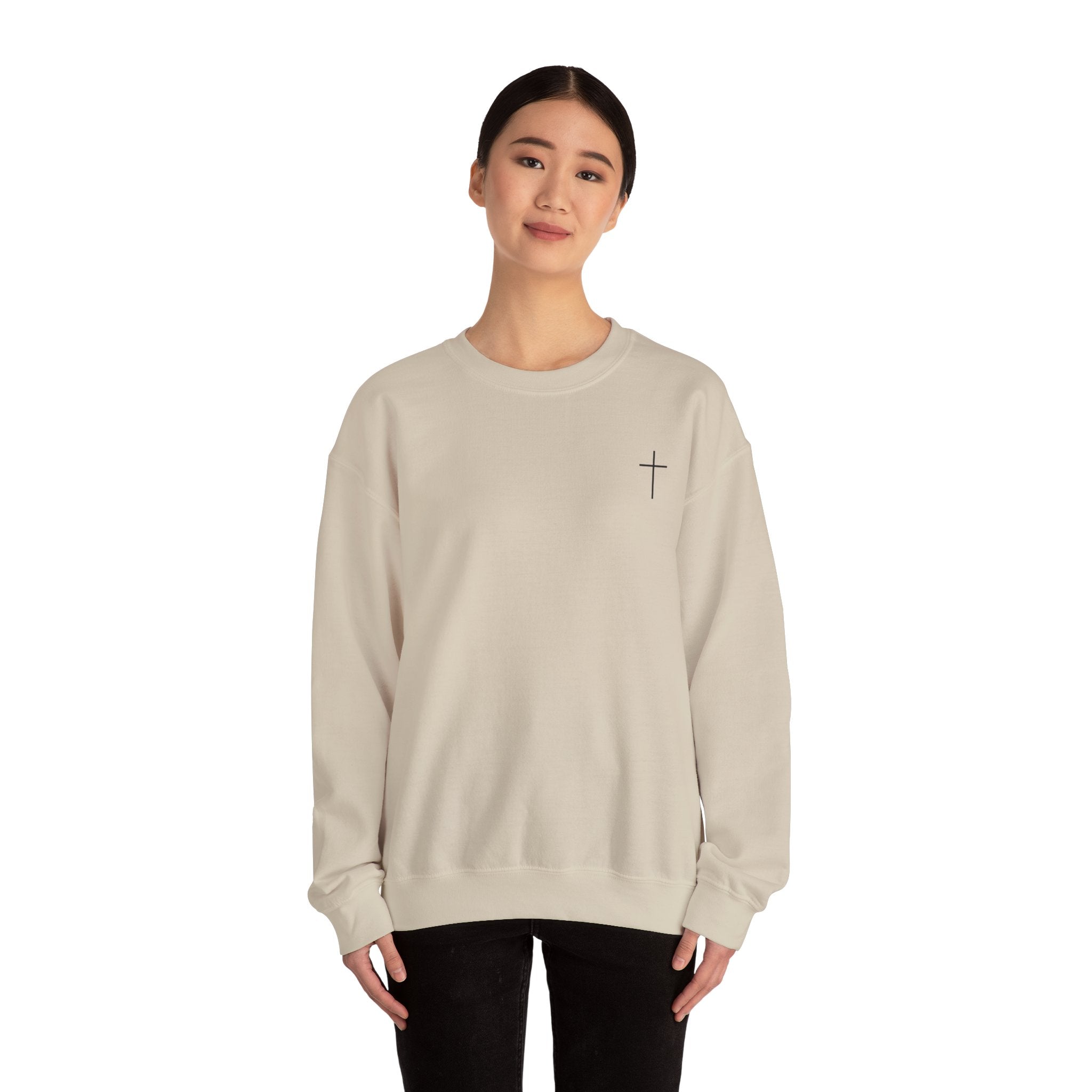 "Living Proof of a Loving God" Floral Crewneck