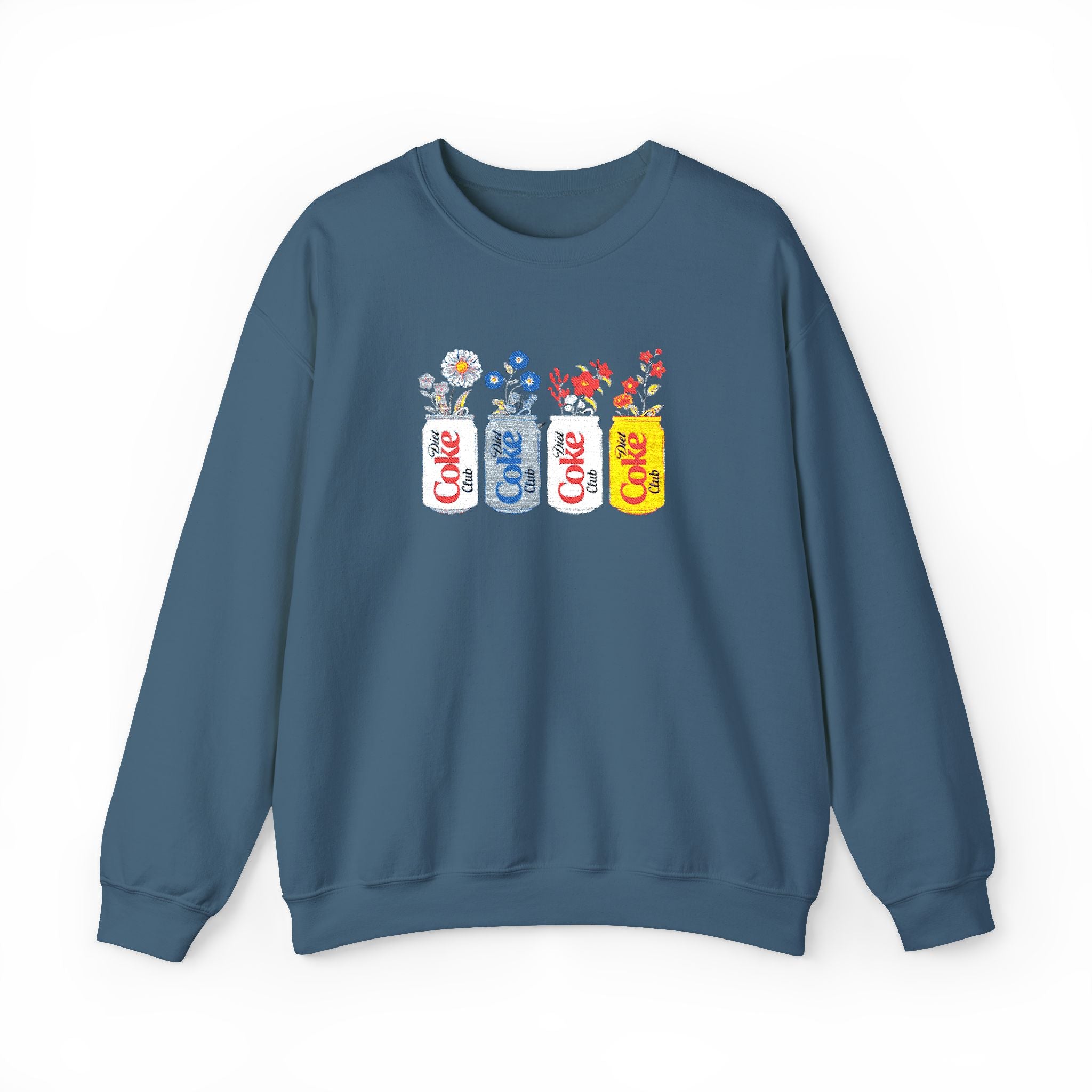 Embroidered Floral Diet Coke Crewneck