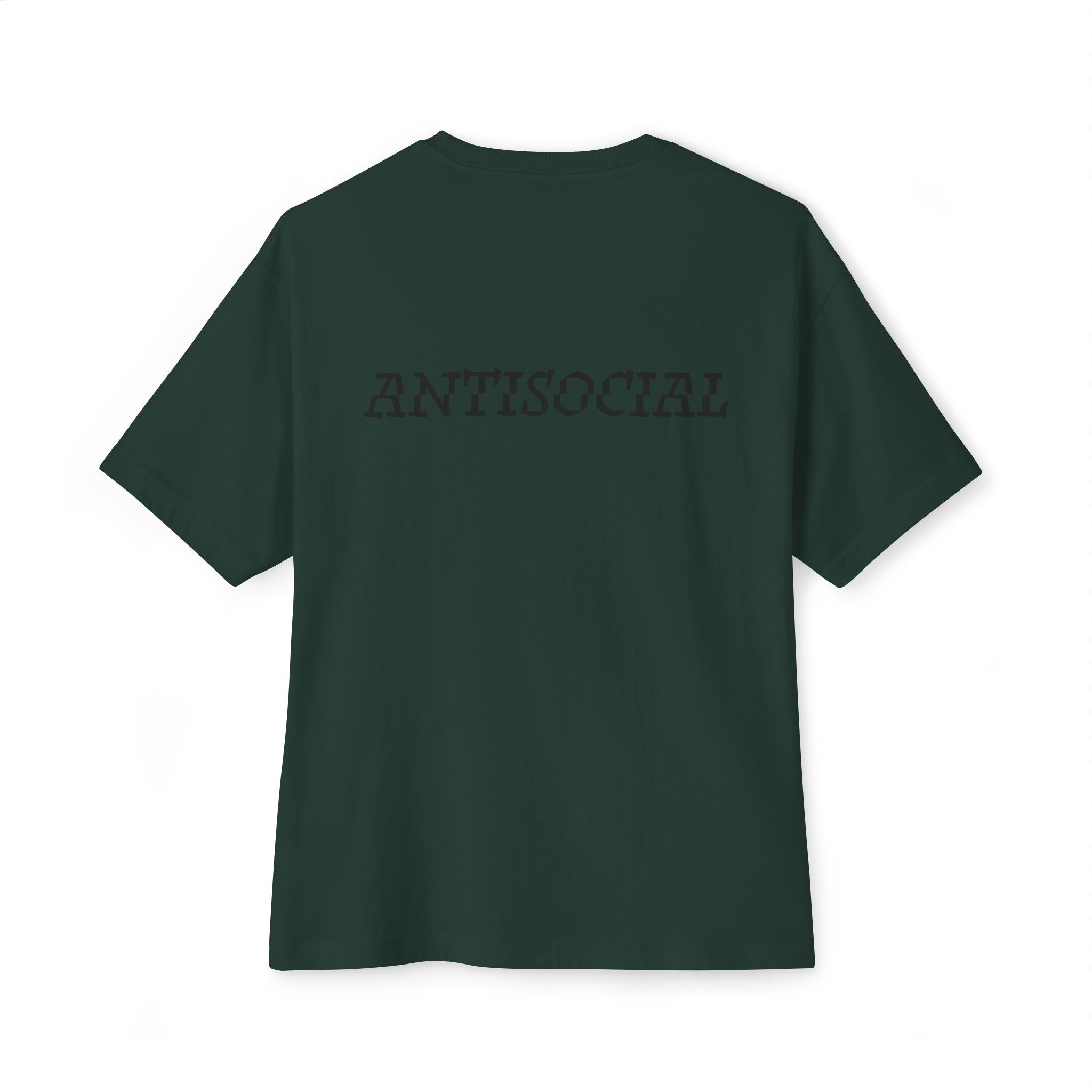 Antisocial Oversized Tee - Black lettering