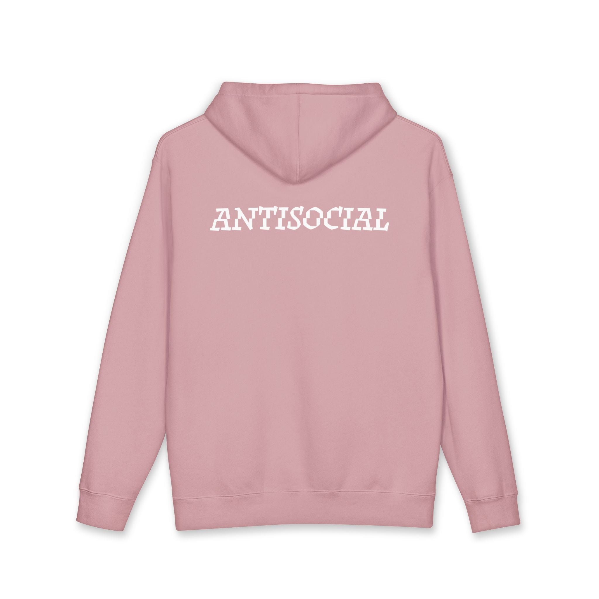 Antisocial Hoodie — White lettering