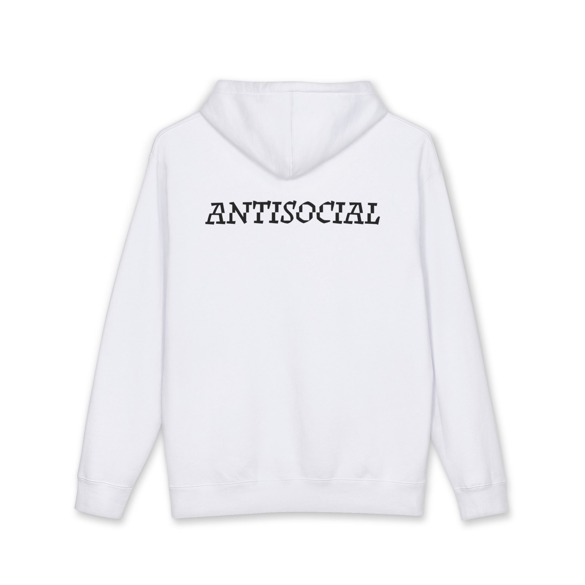 Antisocial Hoodie - Black lettering